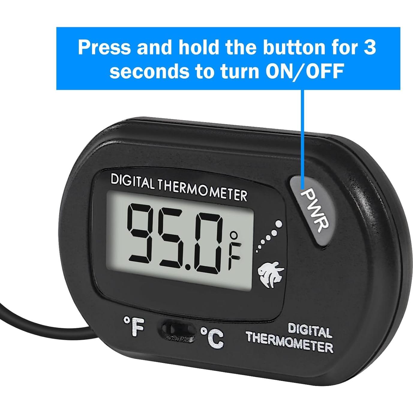 Termómetro Digital para Acuarios Shutao - LCD Resistente al Agua