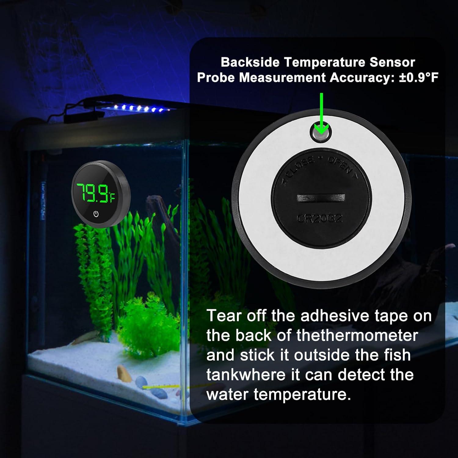 Termómetro Digital para Acuario DORHEA 2 Pcs Pantalla LED