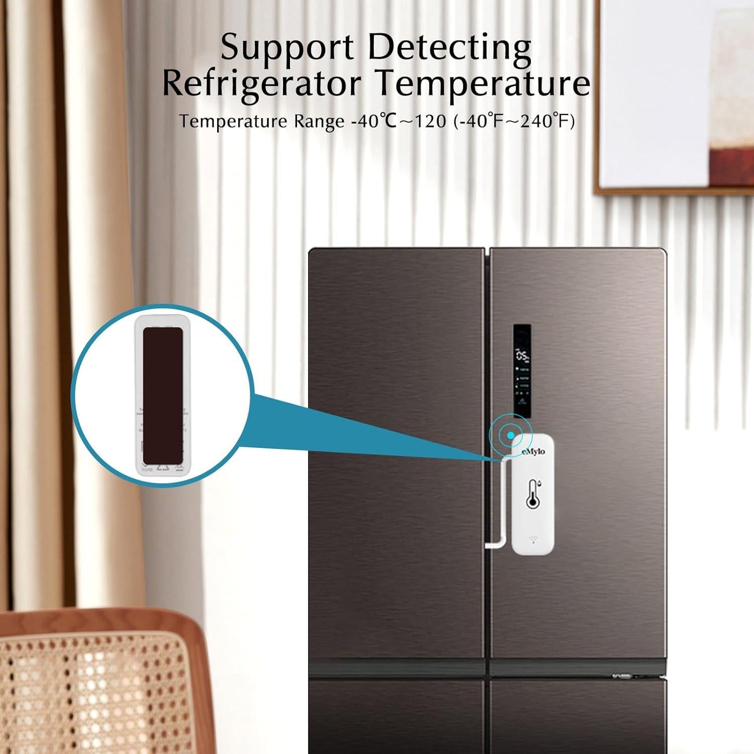 Termómetro Inteligente eMylo para Acuarios y Habitaciones WiFi