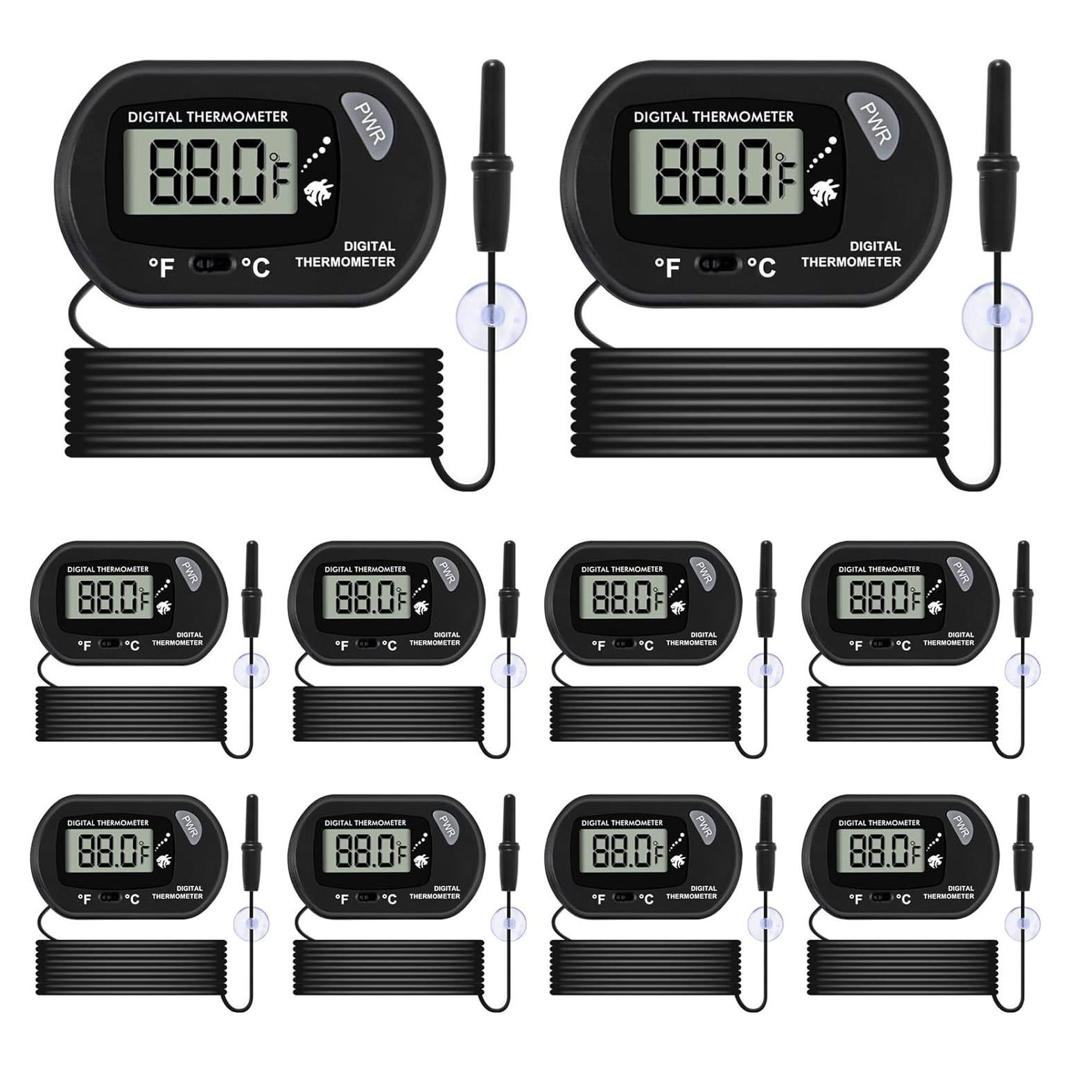 Termómetro Digital de Acuario ACEIRMC 10 Piezas LCD 1.01m