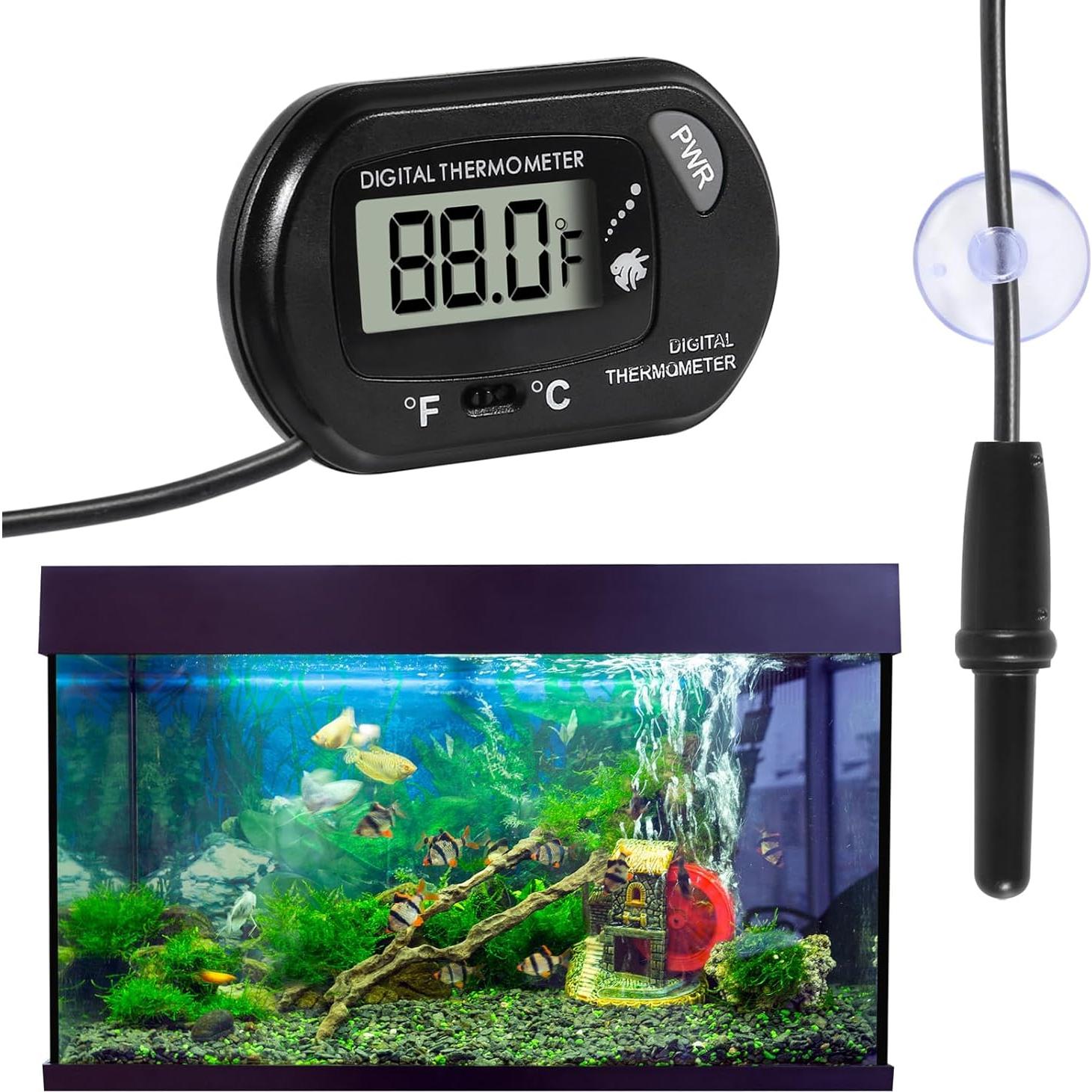 Termómetro Digital de Acuario ACEIRMC 10 Piezas LCD 1.01m