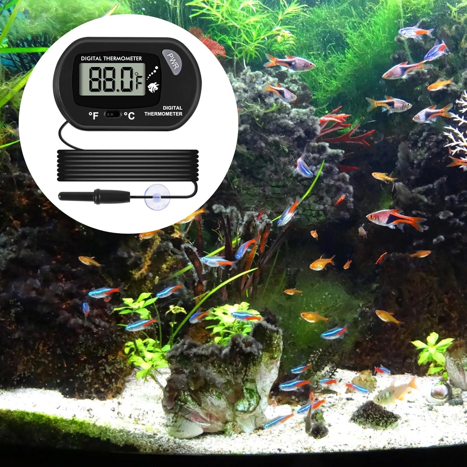 Termómetro Digital de Acuario ACEIRMC 10 Piezas LCD 1.01m