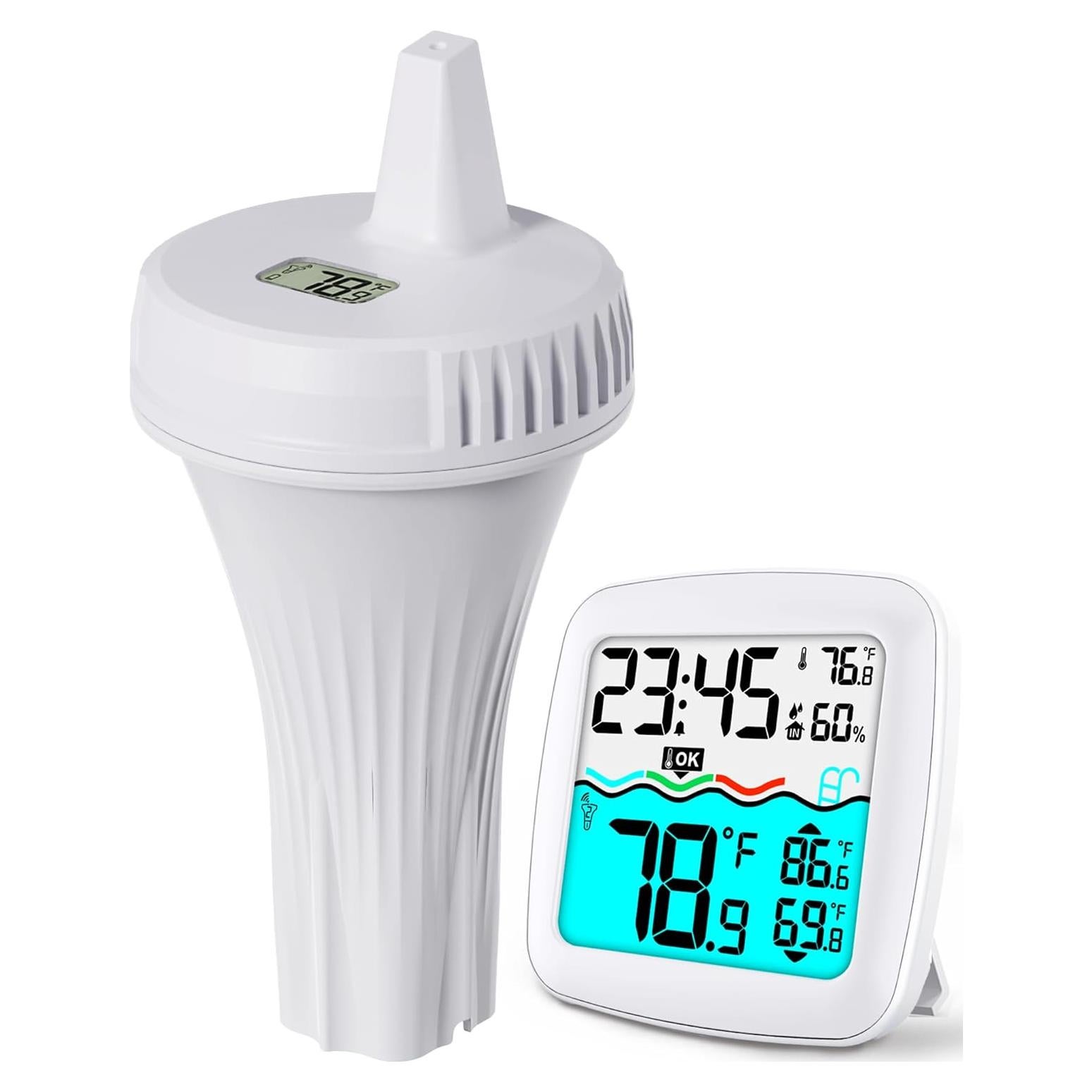 Termómetro de piscina digital NoWoW TX20 inalámbrico IPX8