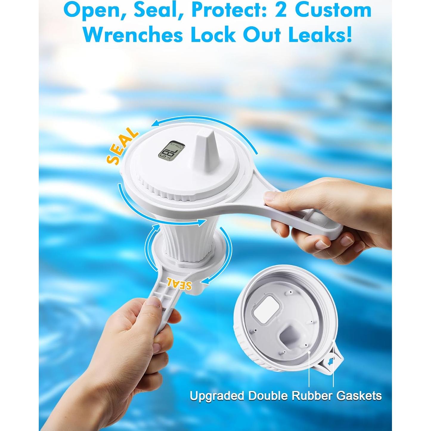 Termómetro de piscina digital NoWoW TX20 inalámbrico IPX8