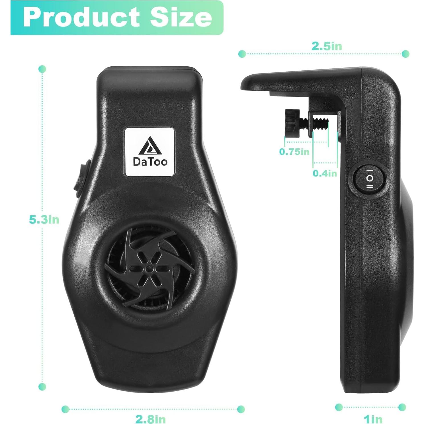 Mini Ventilador Enfriador de Acuario DaToo 3.8-22.7L Silencioso