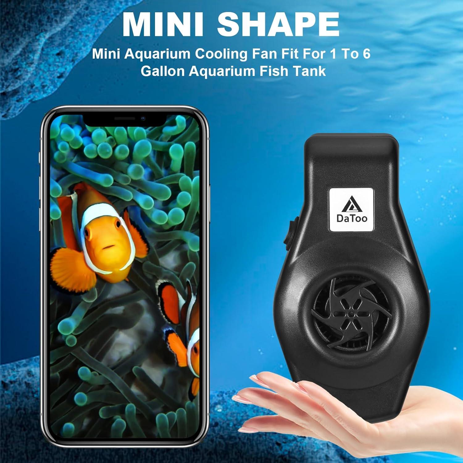 Mini Ventilador Enfriador de Acuario DaToo 3.8-22.7L Silencioso