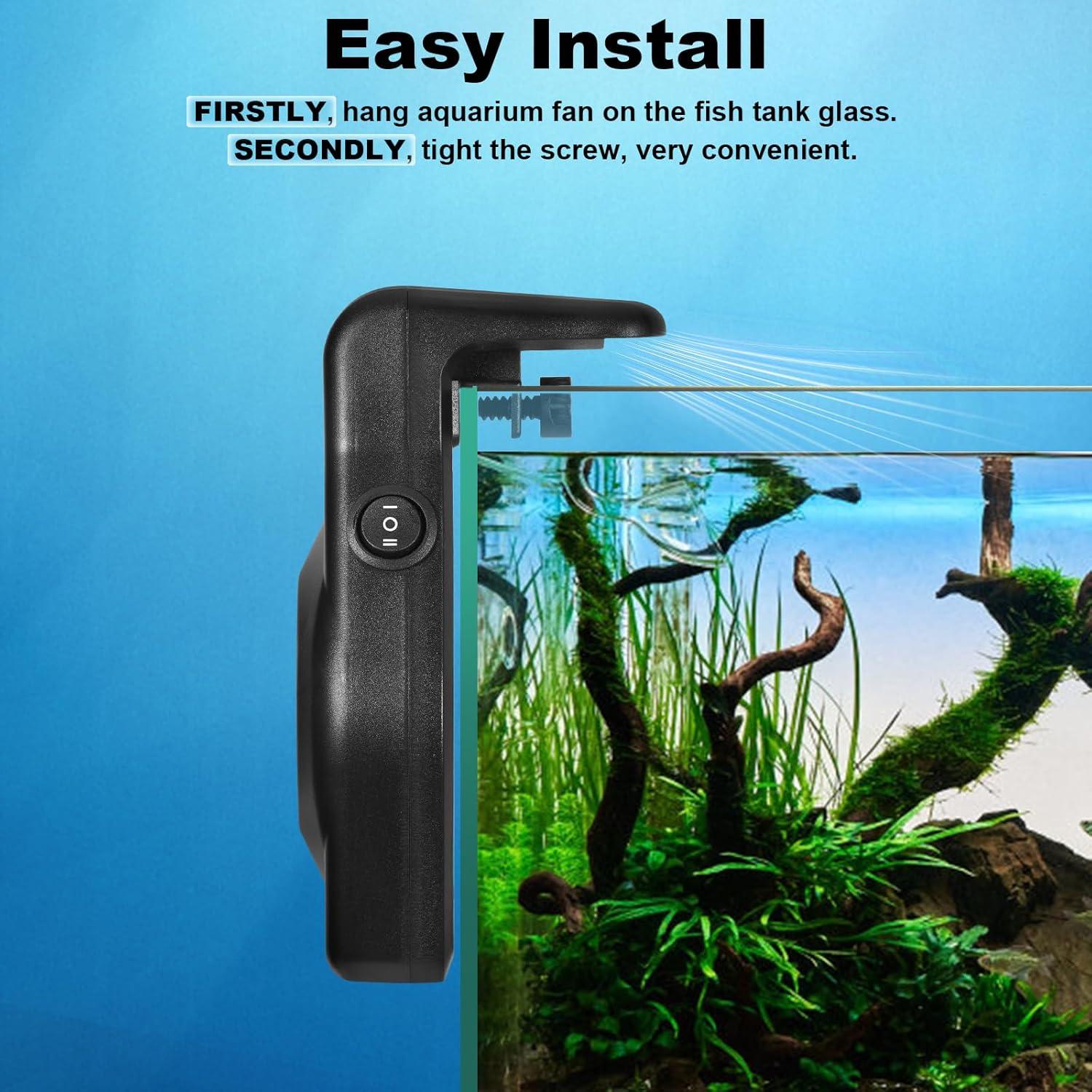 Mini Ventilador Enfriador de Acuario DaToo 3.8-22.7L Silencioso