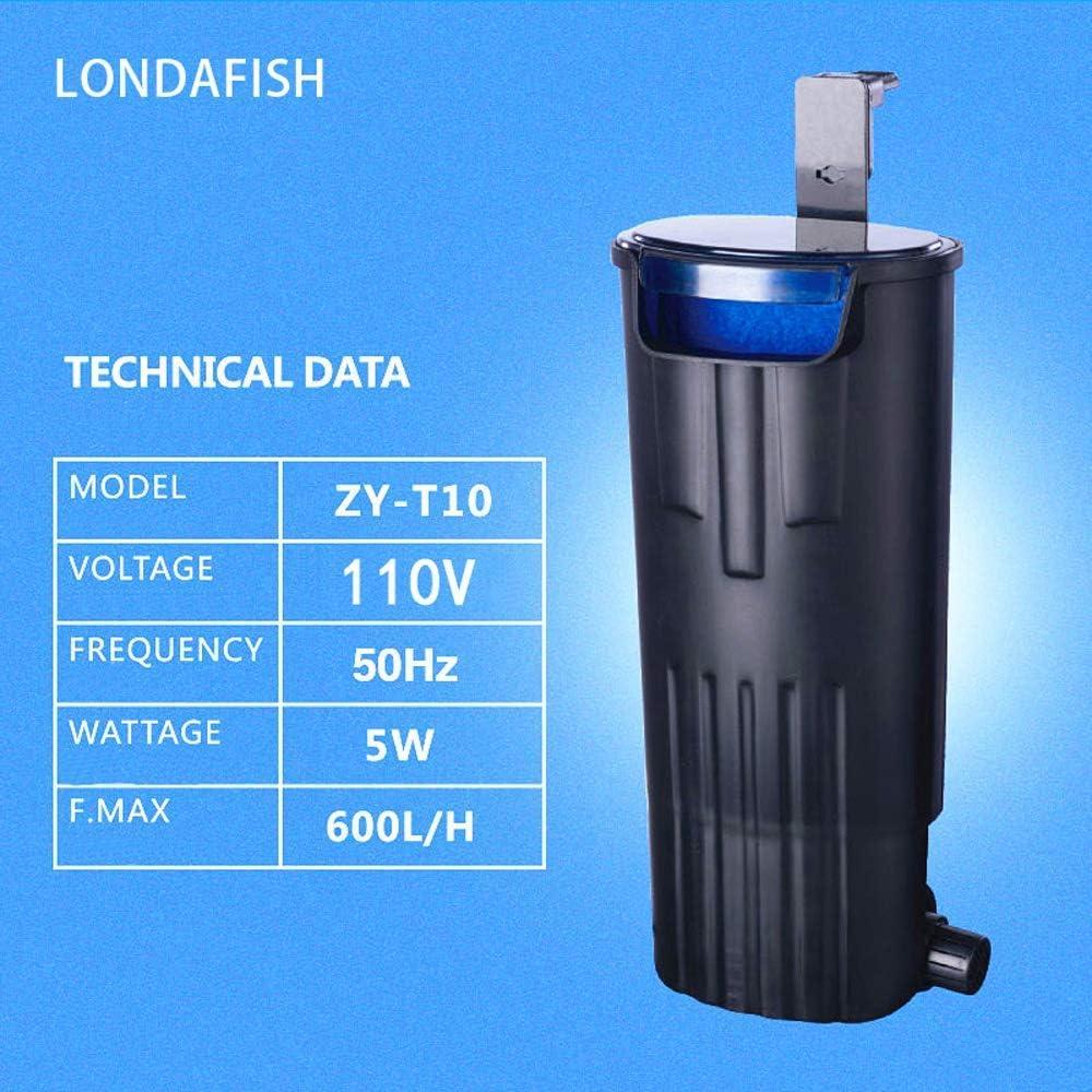 Filtro de Acuario Sumergible LONDAFISH 600L/h para 10-40 Galones