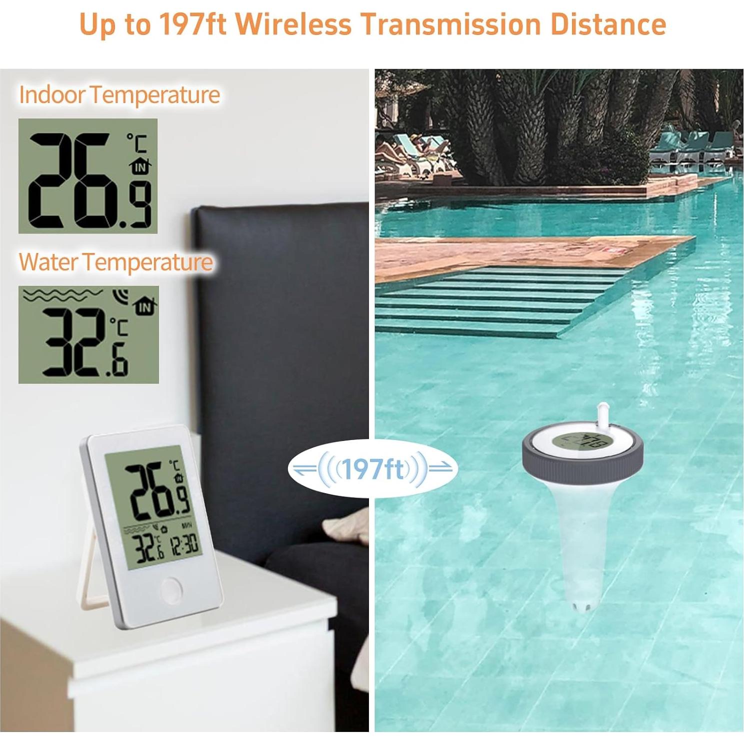 Termómetro Flotante Digital RUNQIN para Piscina y Spa