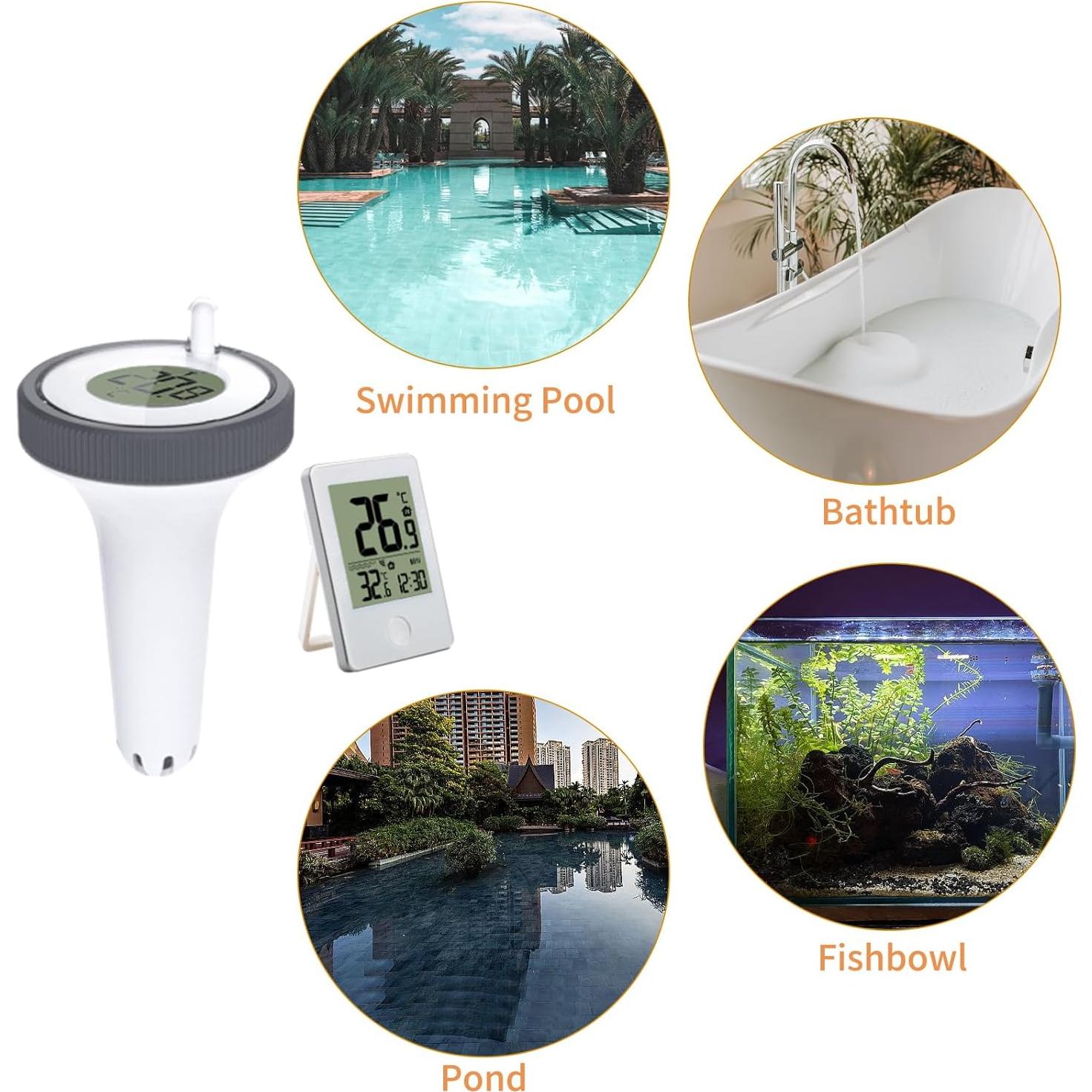 Termómetro Flotante Digital RUNQIN para Piscina y Spa