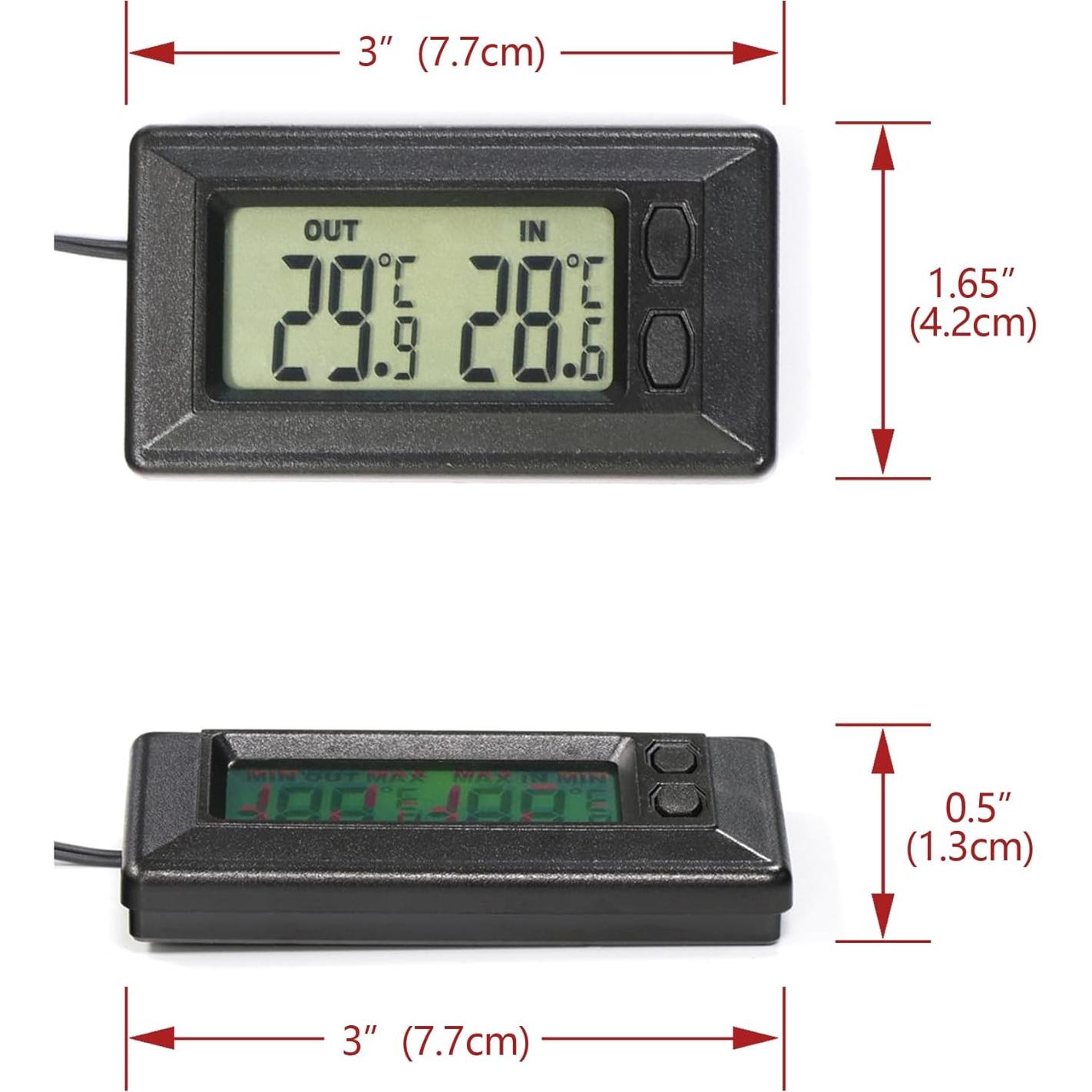 Termómetro Digital Inteligente para Automóvil Timloon T61 - Interior y Exterior