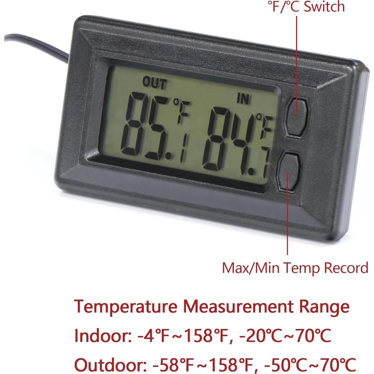 Termómetro Digital Inteligente para Automóvil Timloon T61 - Interior y Exterior