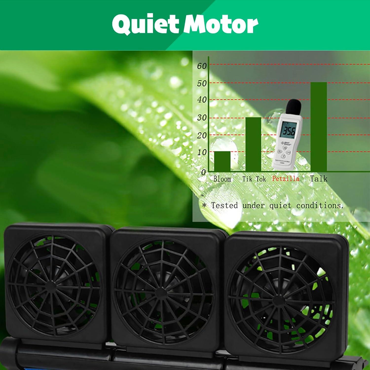 Enfriador de Acuario Petzilla PCF-1, 2 Ventiladores Ajustables