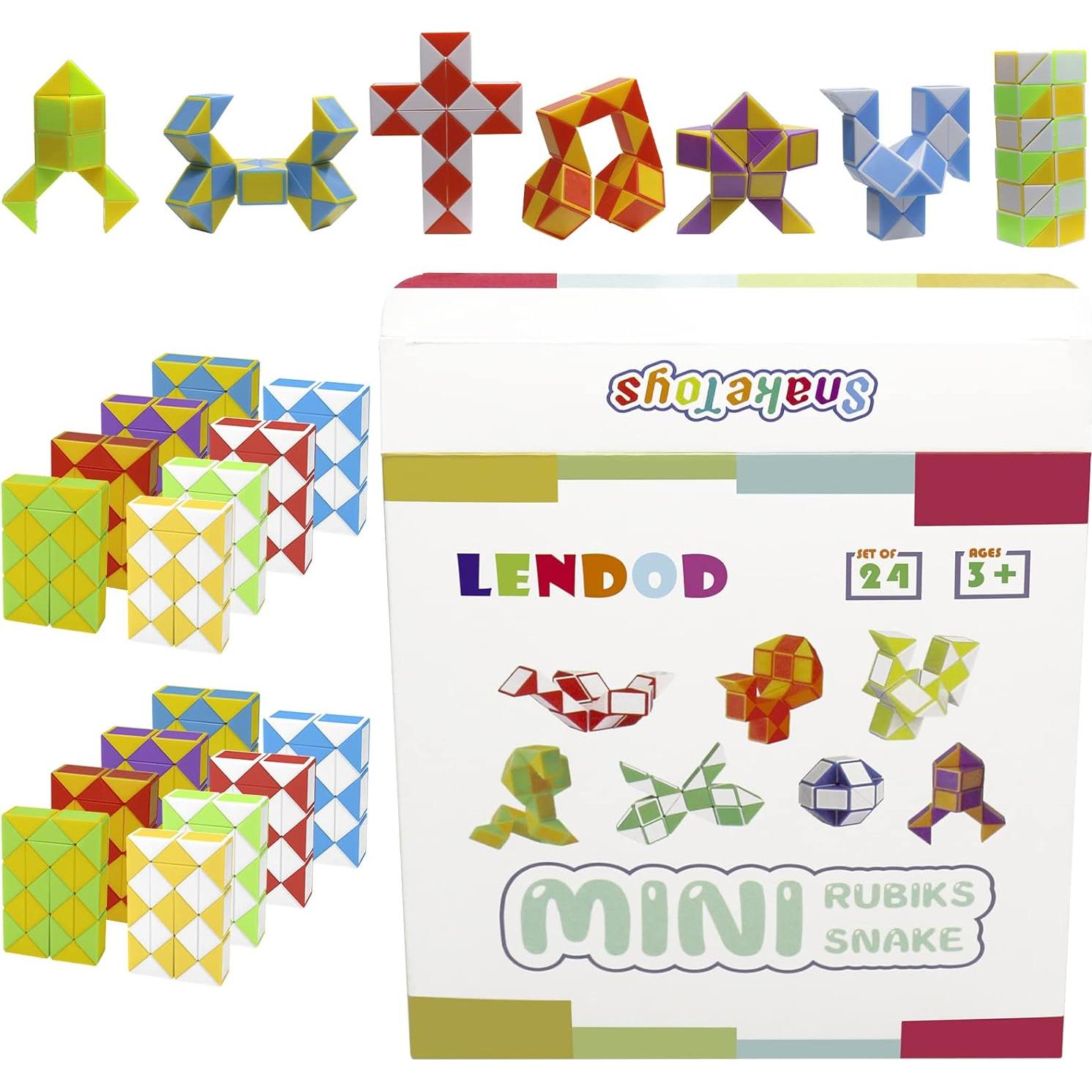 Paquete de 24 Cubos Mágicos Fidget LENDOD - 8 Colores