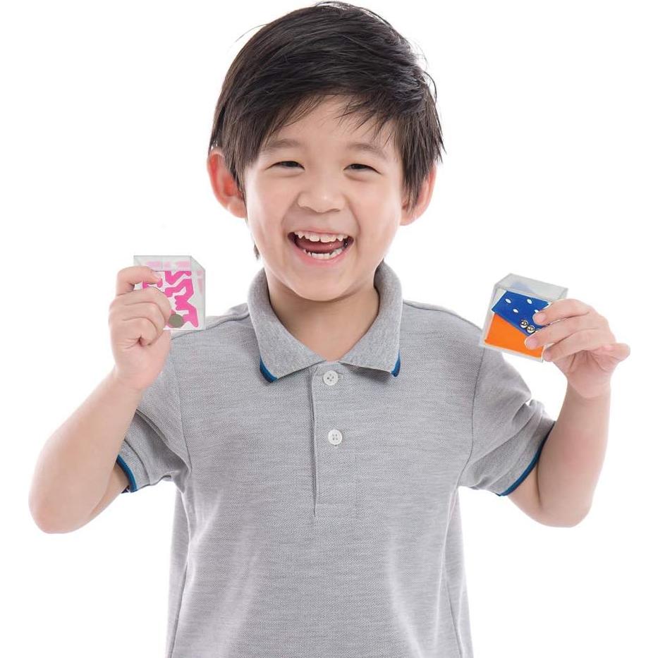 Rompecabezas de Laberinto Gamie - Set de 12 Mini Cubos 3.81 cm