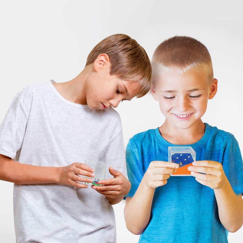 Rompecabezas de Laberinto Gamie - Set de 12 Mini Cubos 3.81 cm