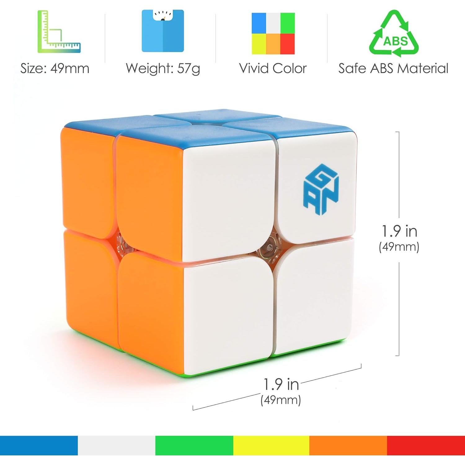 Cubo Mágico GAN 249 V2 2x2 49mm Juguete Educativo Niños