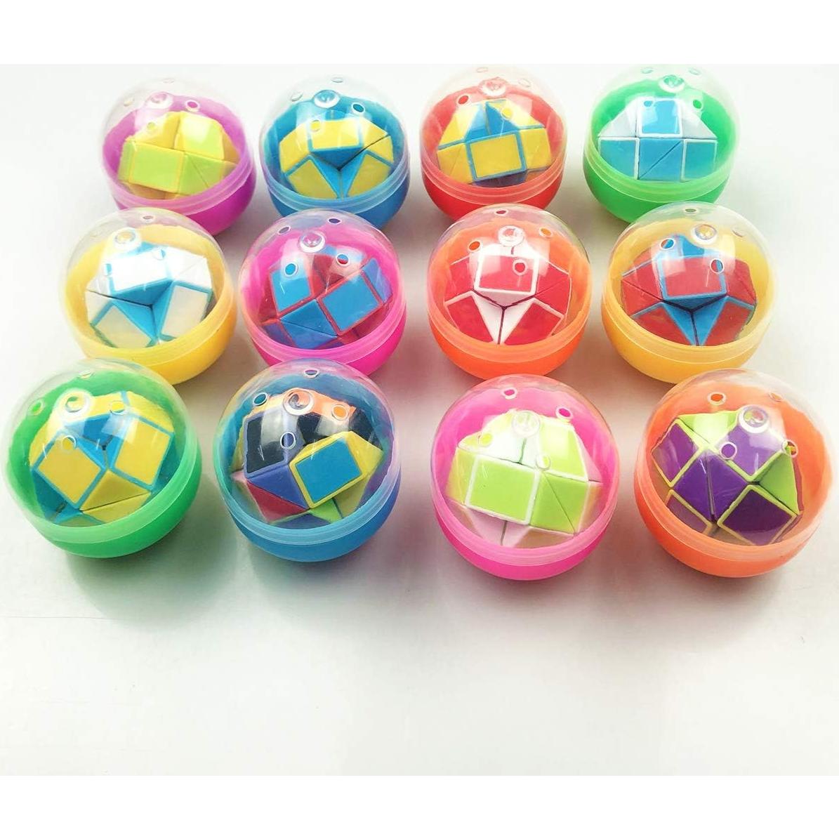 Anditoy 12 Huevos de Pascua con Mini Cubo de Serpiente Juguete