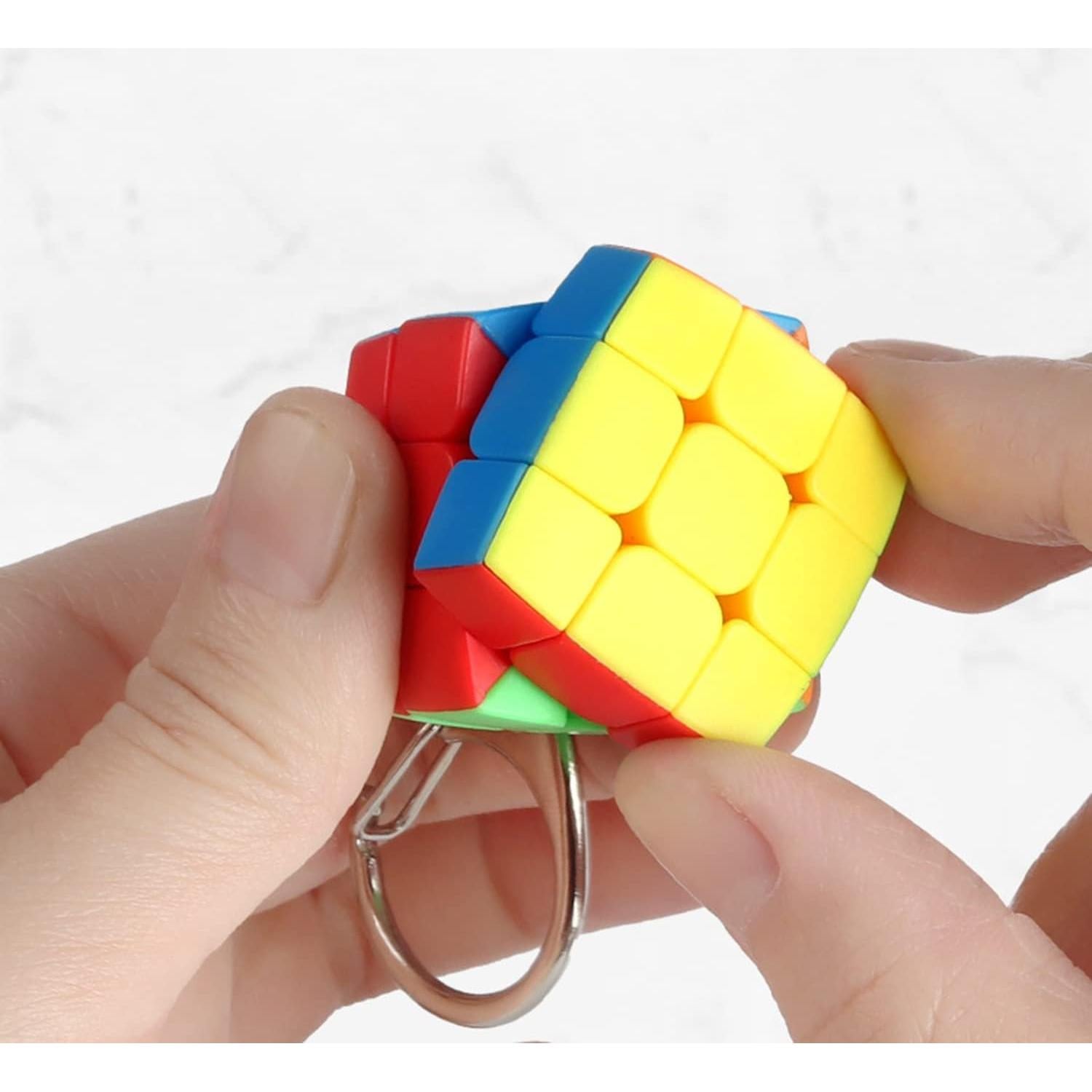 Conjunto de Cubos Mágicos de Llaveros Yealvin 3x3 Colorido