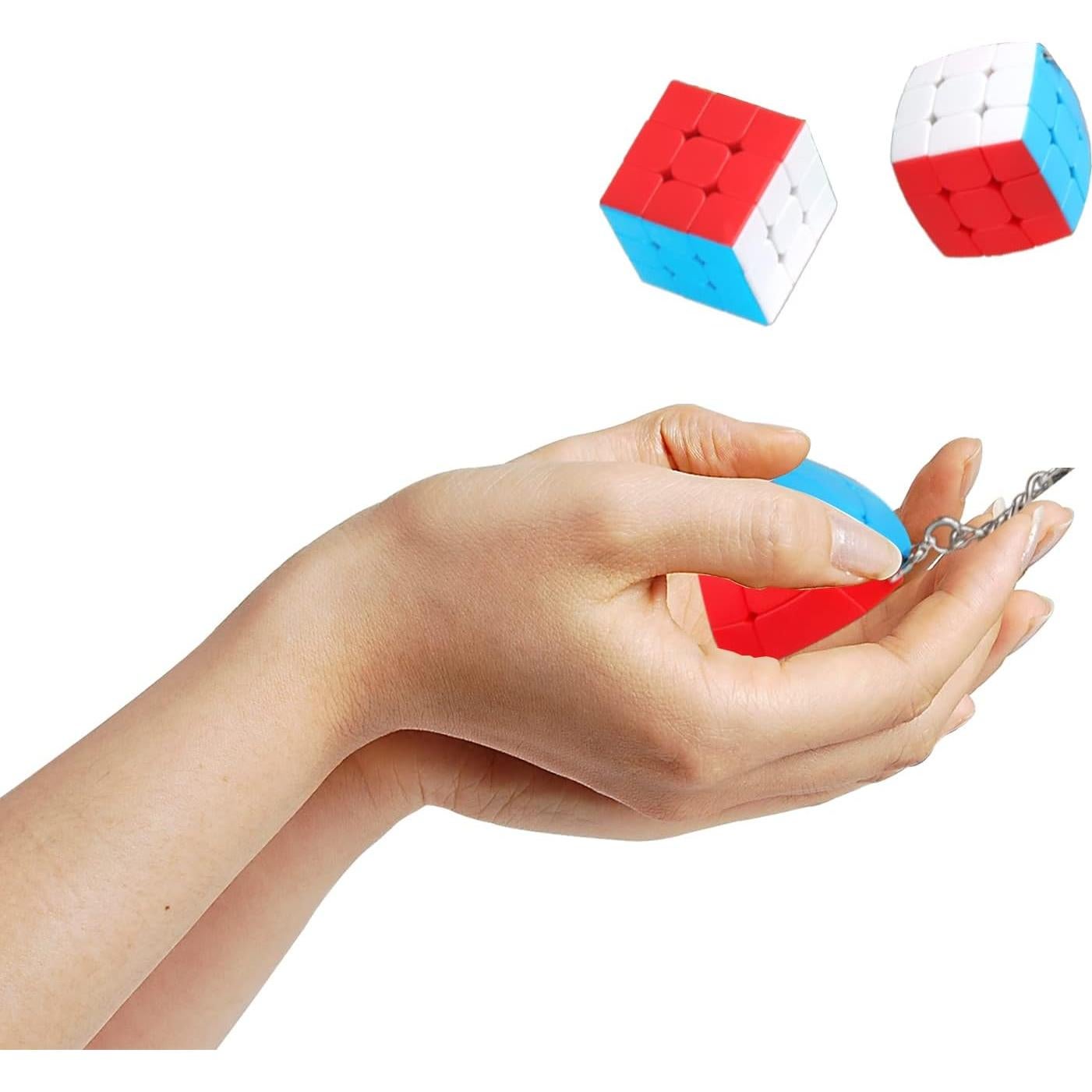 Conjunto de Cubos Mágicos de Llaveros Yealvin 3x3 Colorido