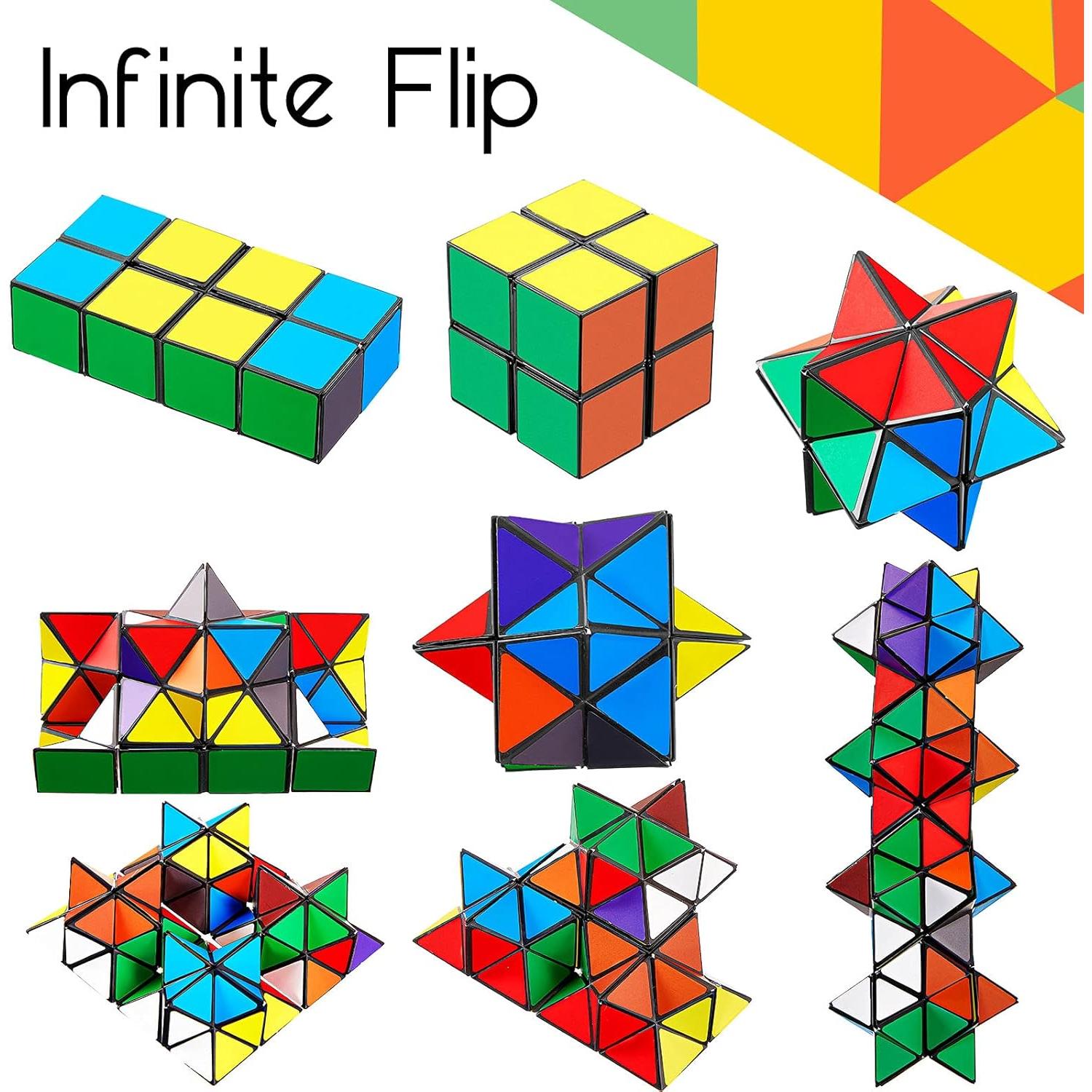 Cubo Estrella Mágica 2 en 1 Zhanmai - 4 Piezas Transformables