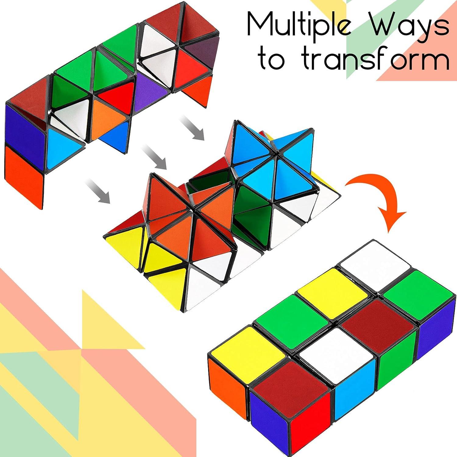 Cubo Estrella Mágica 2 en 1 Zhanmai - 4 Piezas Transformables