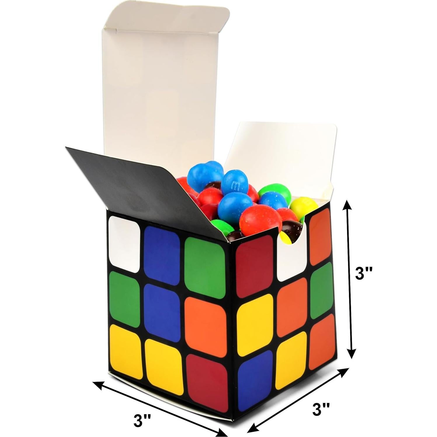 Cajas de Favor de Fiesta Cubo Mágico Regalo Boutique 24 Pcs
