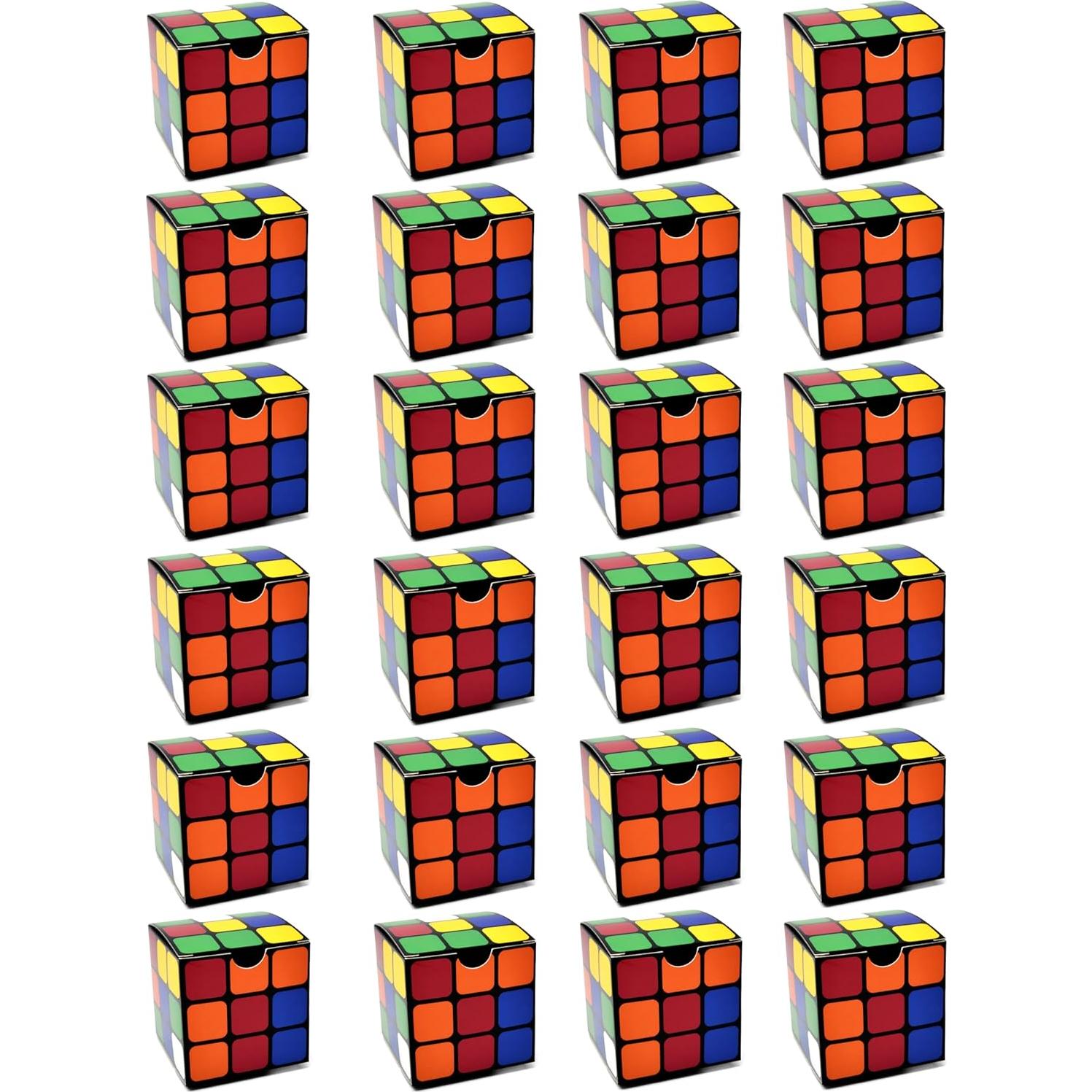 Cajas de Favor de Fiesta Cubo Mágico Regalo Boutique 24 Pcs