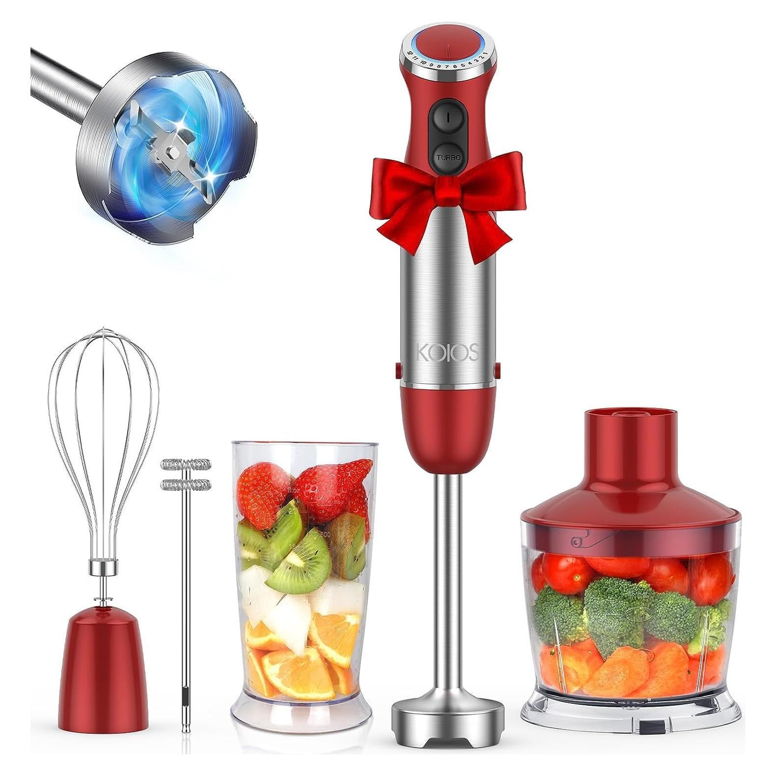 Batidora de Inmersión KOIOS 5 en 1 1000W 12 Velocidades