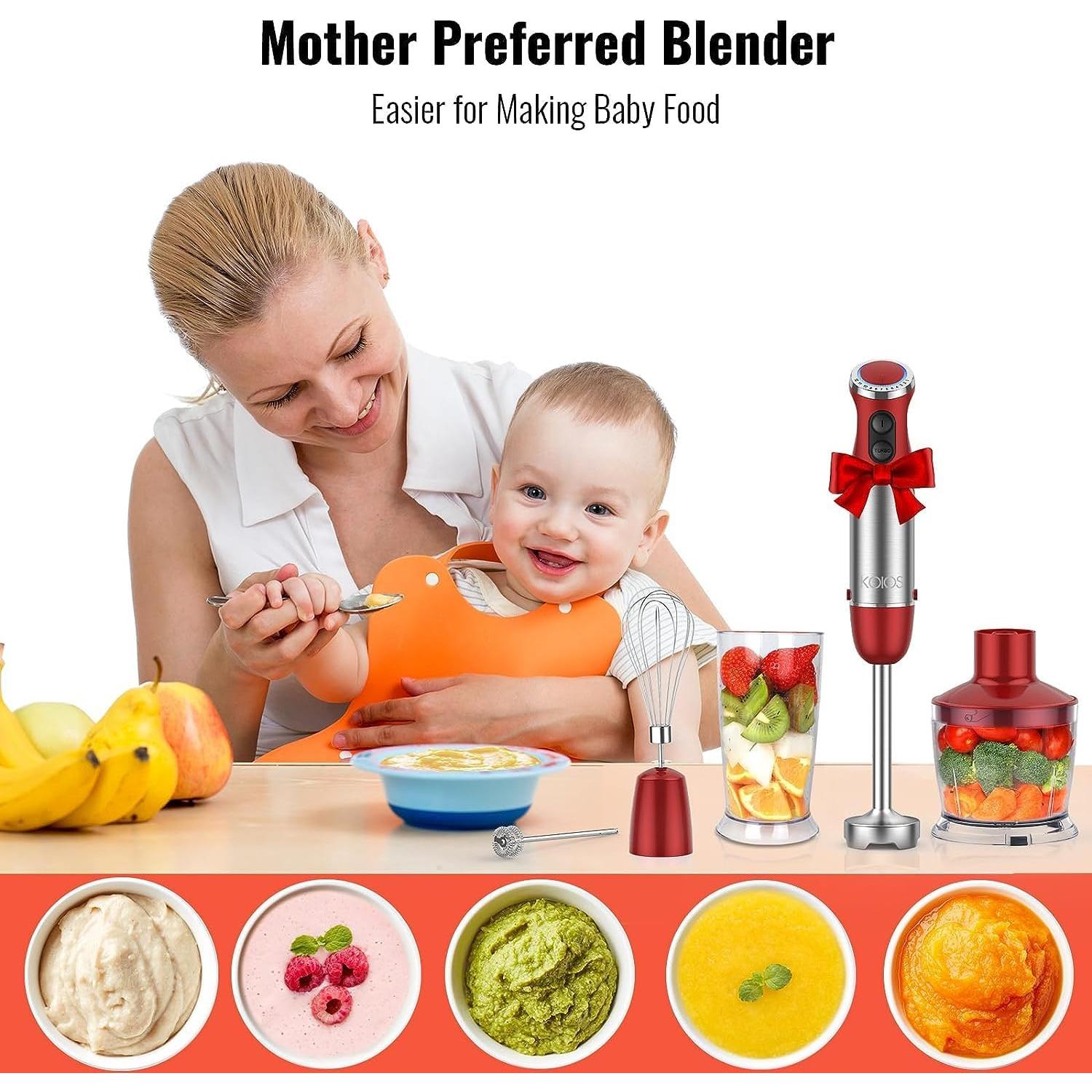 Batidora de Inmersión KOIOS 5 en 1 1000W 12 Velocidades