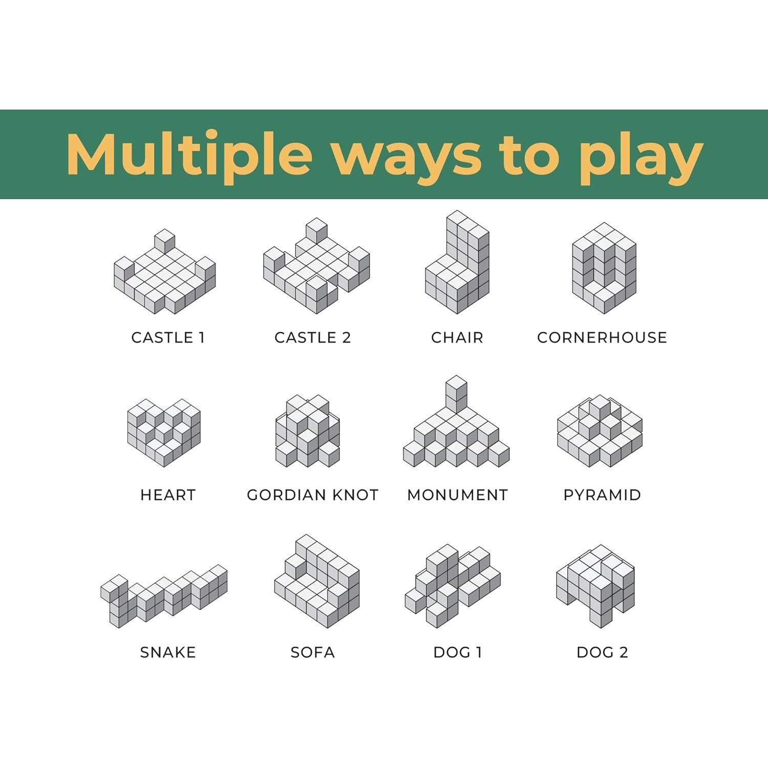 Cubo Rompecabezas de Madera BSIRI 6.35cm para Adultos y Niños