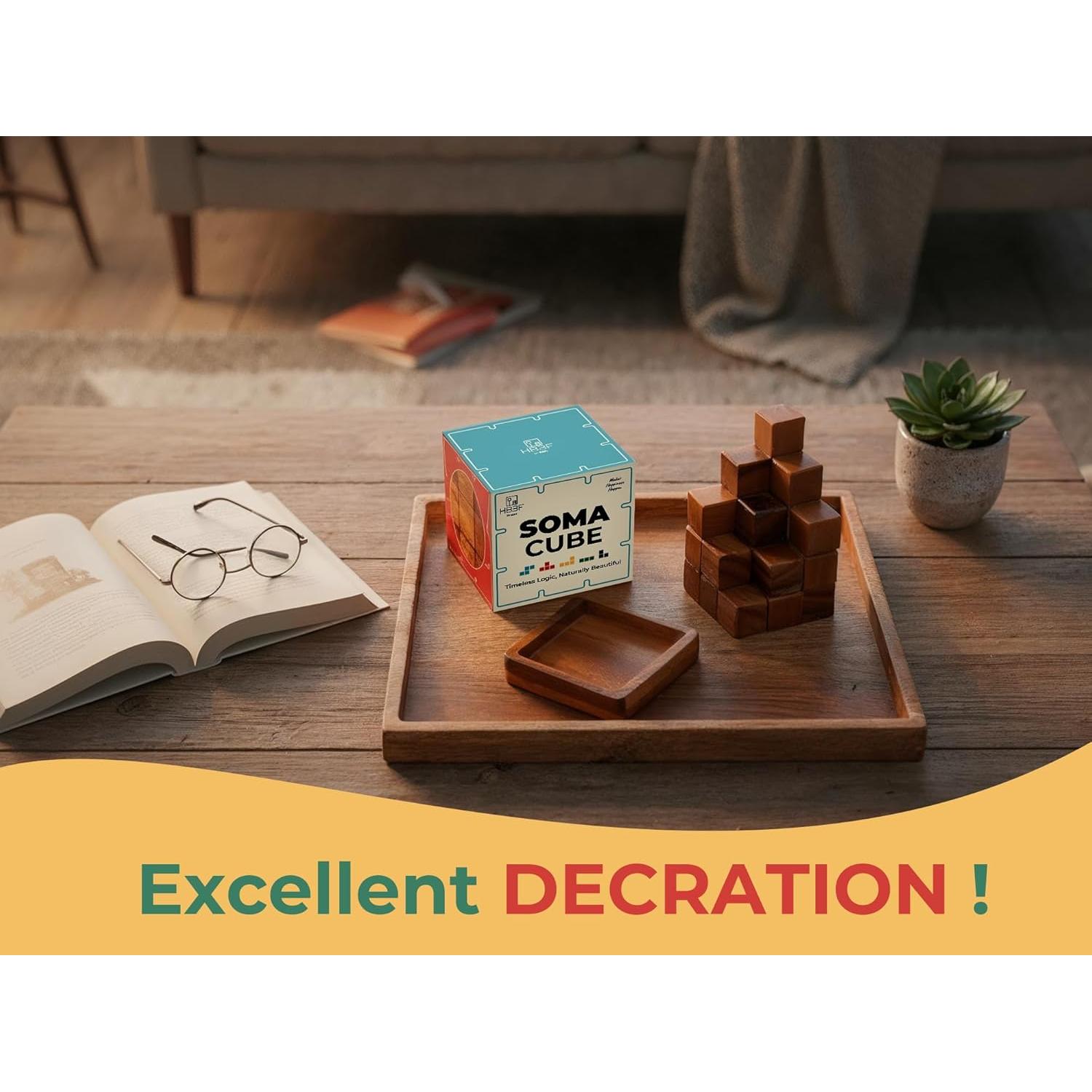 Cubo Rompecabezas de Madera BSIRI 6.35cm para Adultos y Niños