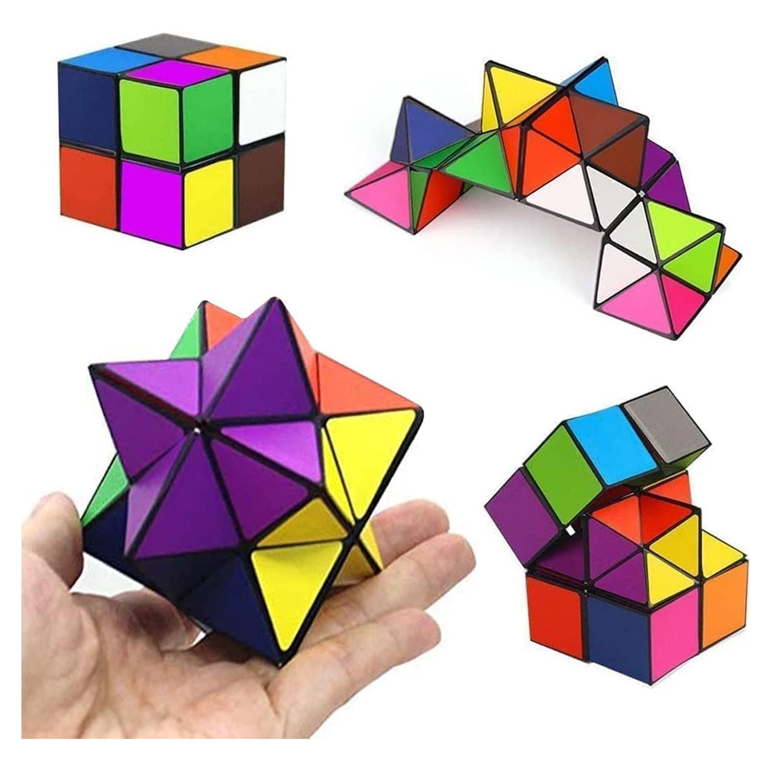 Cubo Estrella Mágica SHONCO 2 en 1 Juguete Geométrico 3D