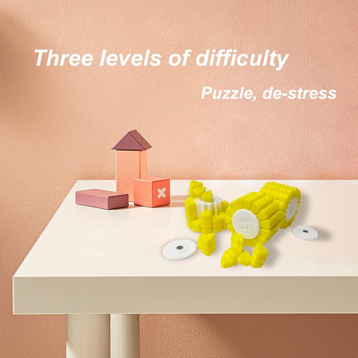 Rompecabezas 3D de Maíz Plzglad - 3 Piezas, Estimulación Mental