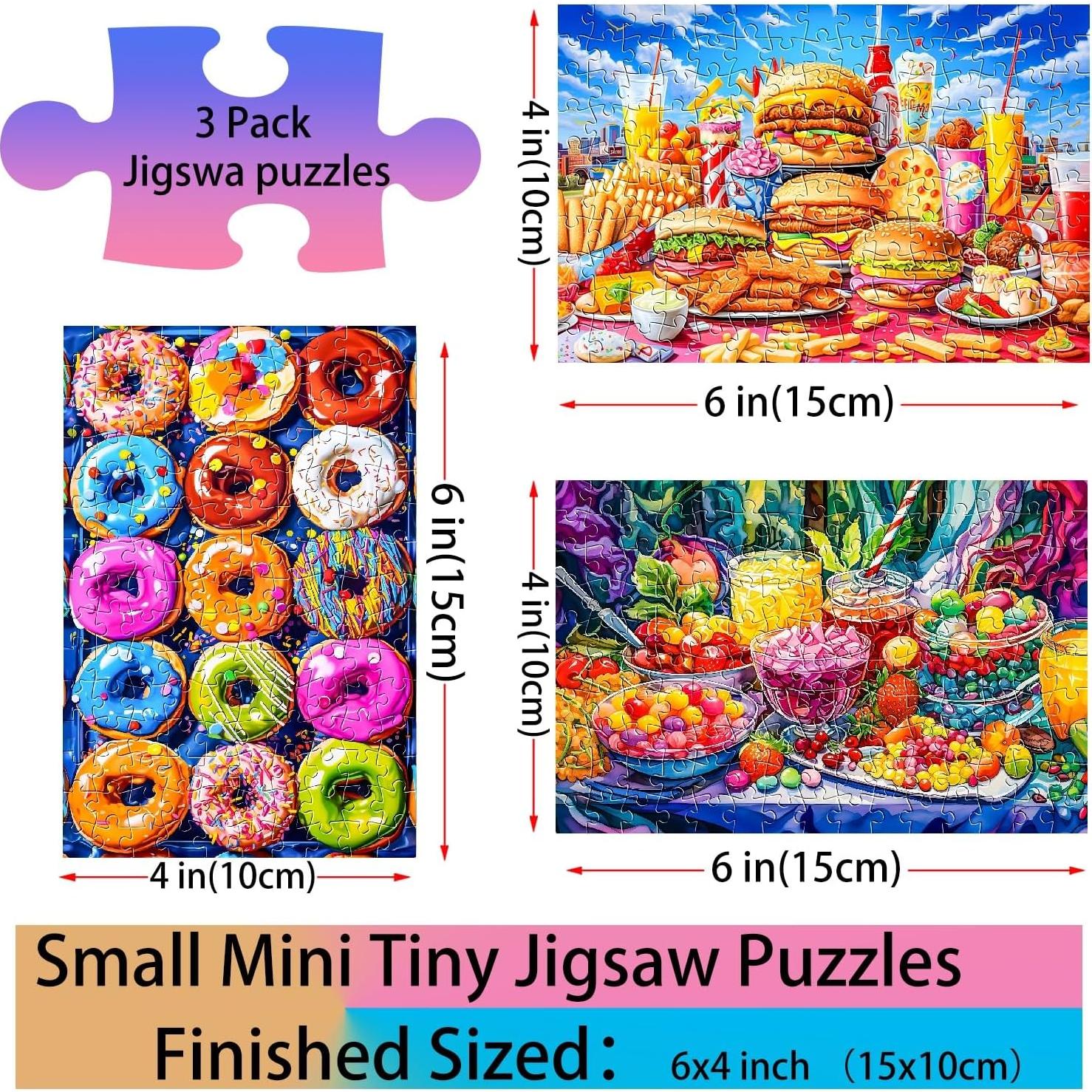 Rompecabezas Mini 150 Piezas BJscoe Donut Caramelo 15x10cm