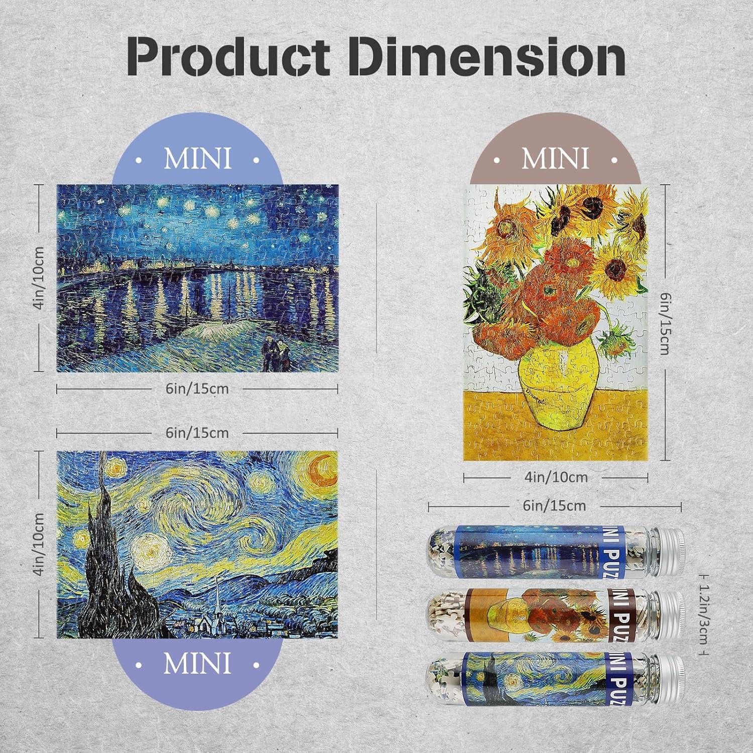 Rompecabezas Mini 150 Piezas Noche Estrellada MISITU 15x10cm