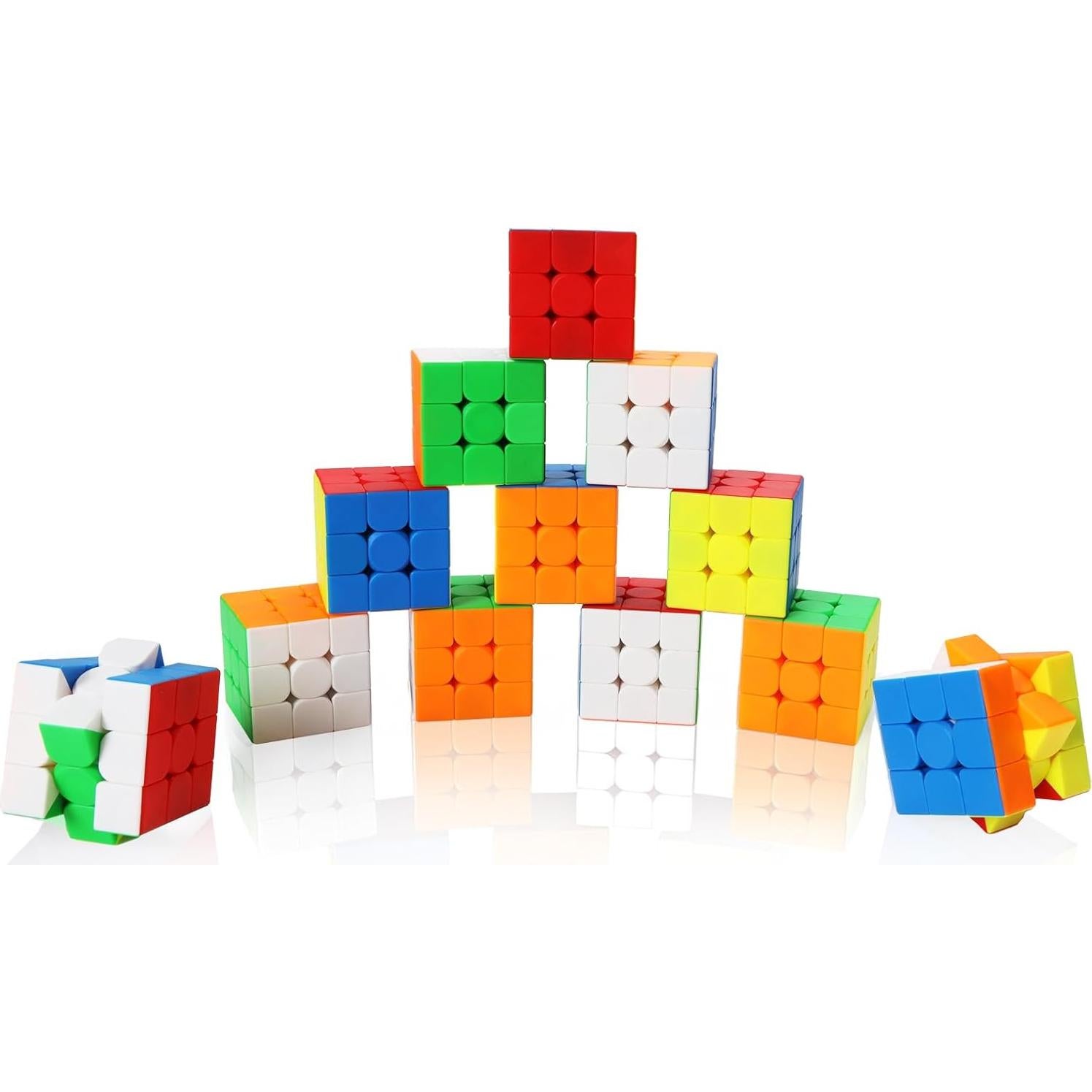 Set de 12 Cubos Mágicos 3x3 Zobocube - Alta Calidad