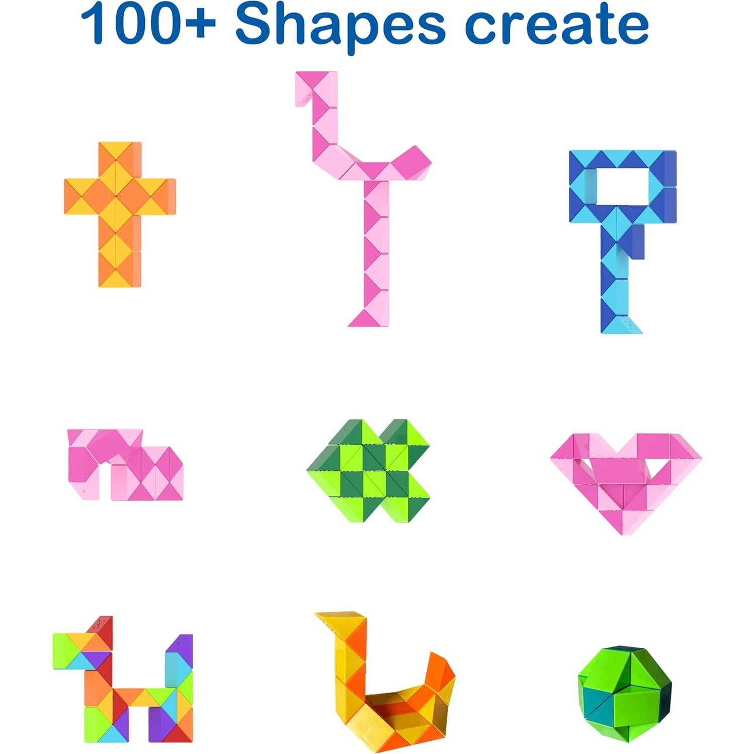 Cubo de Serpiente Fidget Ganowo Naranja 1PCS - Juguete Sensorial