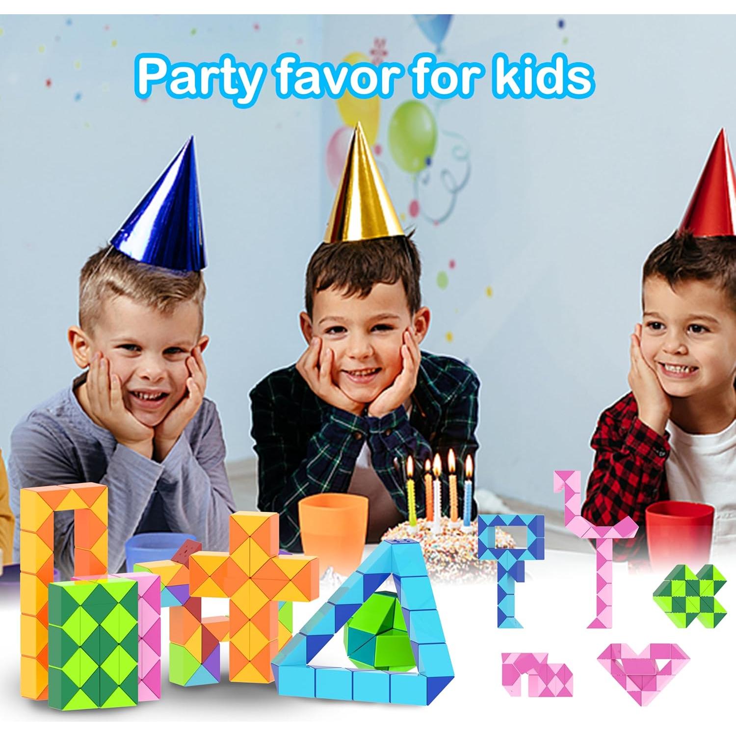 Cubo de Serpiente Fidget Ganowo Naranja 1PCS - Juguete Sensorial