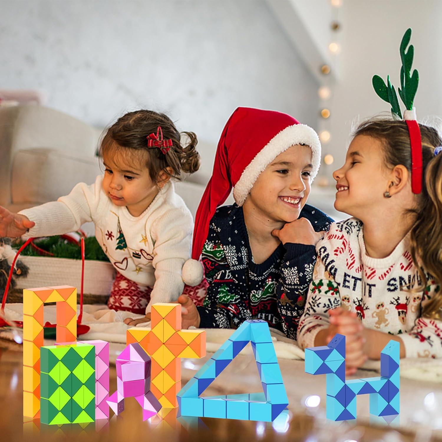 Cubo de Serpiente Fidget Ganowo Naranja 1PCS - Juguete Sensorial