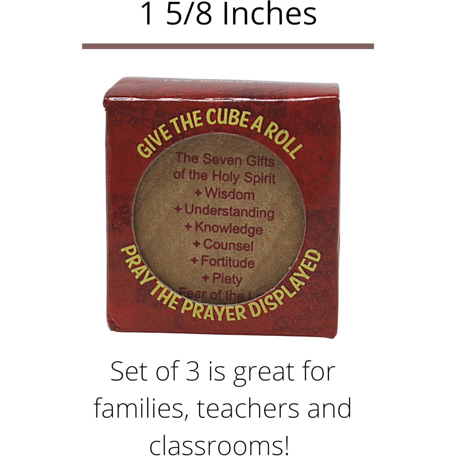 Set de 3 Cubos de Oración Mini de Madera Needzo 4.13 cm