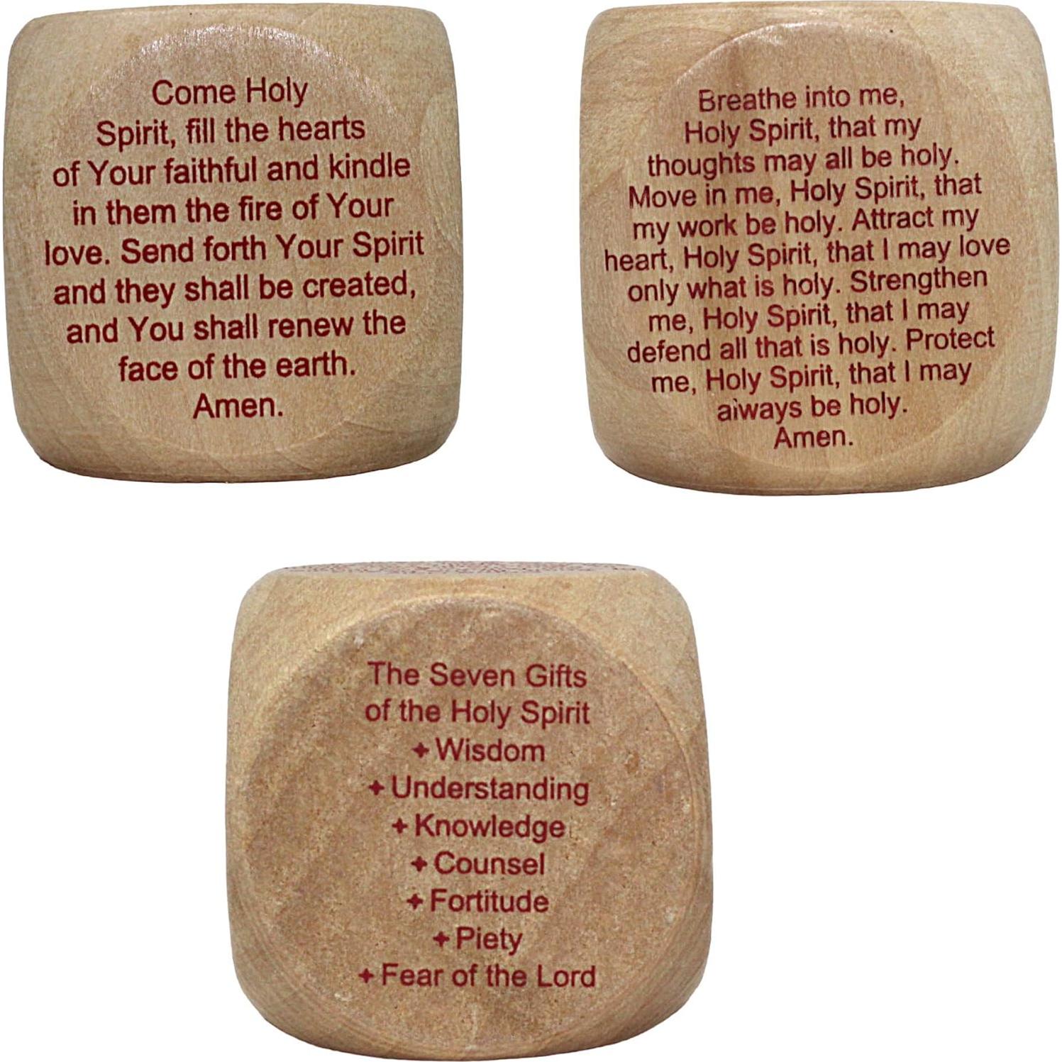 Set de 3 Cubos de Oración Mini de Madera Needzo 4.13 cm