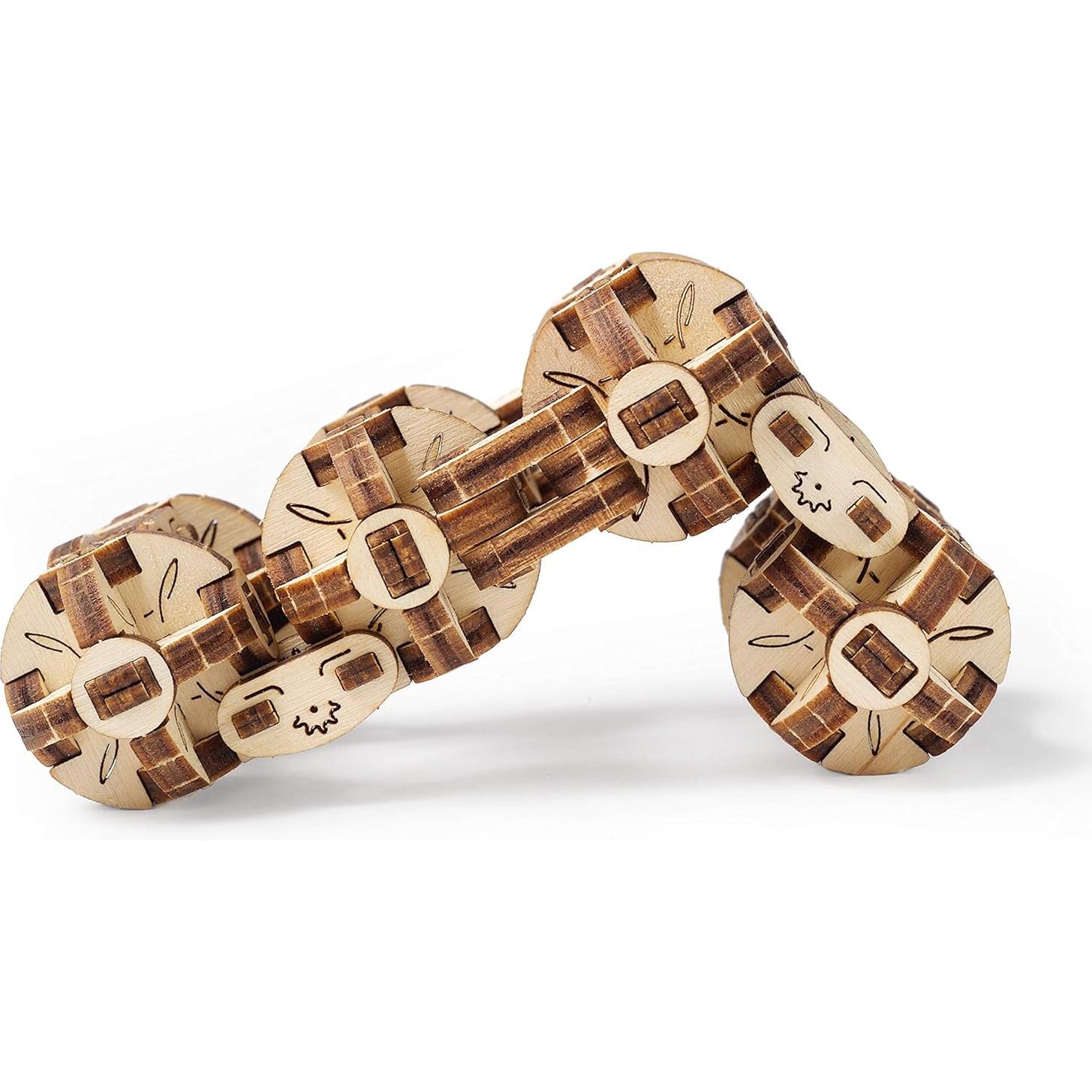 Rompecabezas Mecánico 3D UGEARS Flexi-Cubus de Madera