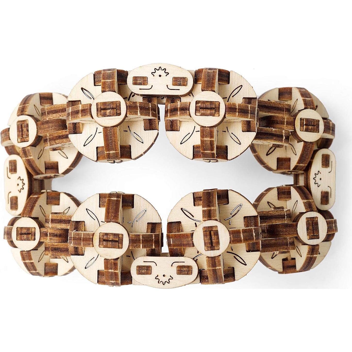 Rompecabezas Mecánico 3D UGEARS Flexi-Cubus de Madera