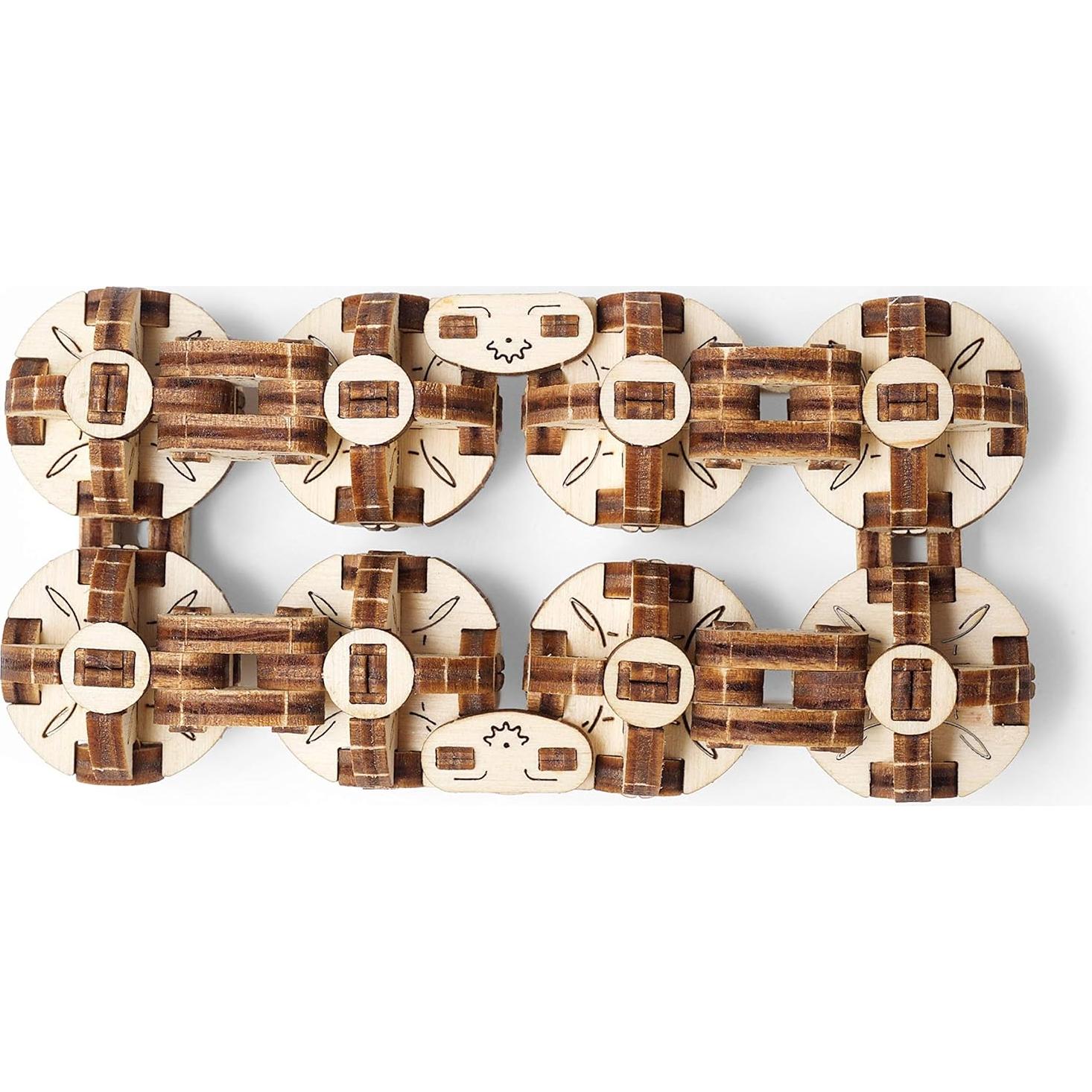 Rompecabezas Mecánico 3D UGEARS Flexi-Cubus de Madera