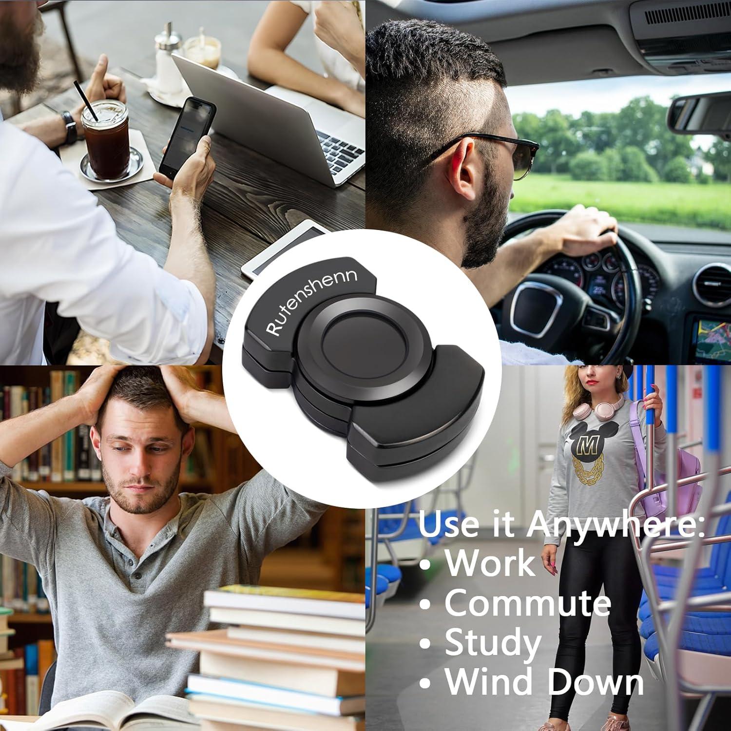 Juguete Antiestrés 3-en-1 Rutanshenn Negro Compacto