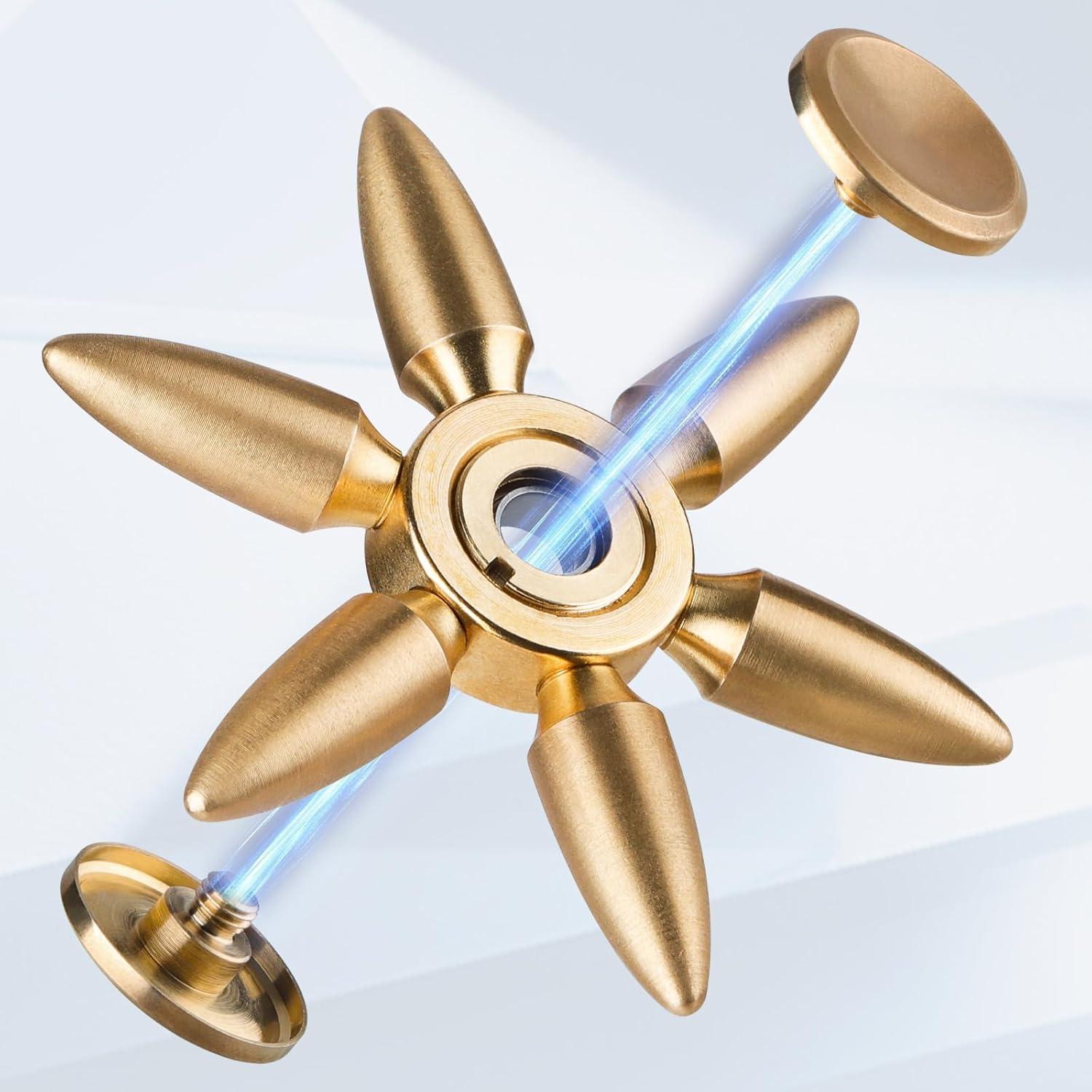 Spinner Fidget ATESSON de Metal, Alivio de Estrés 7.29 cm