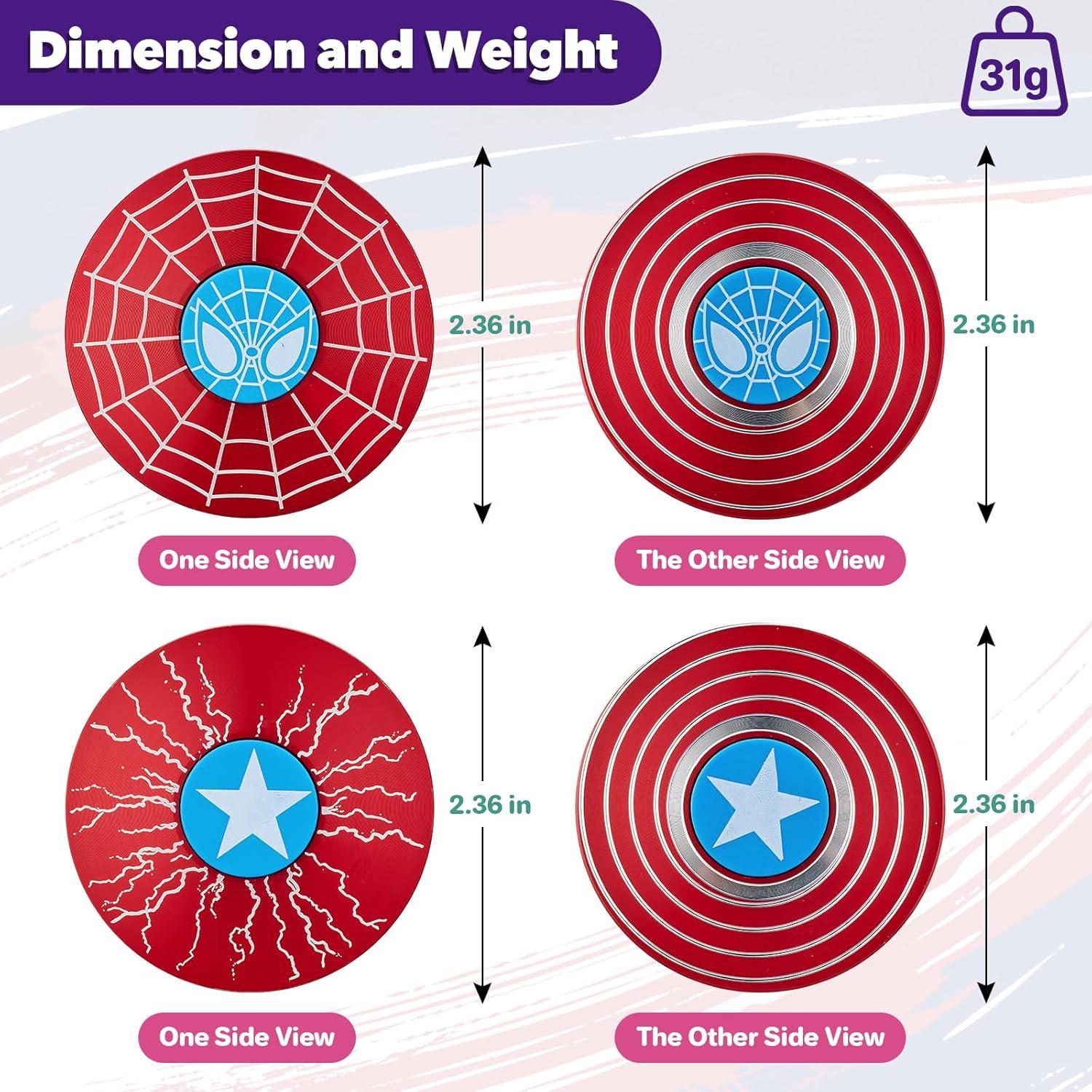 Juego de 2 Spinners Metálicos Antiestrés Wiitin - Juguetes Sensoriales