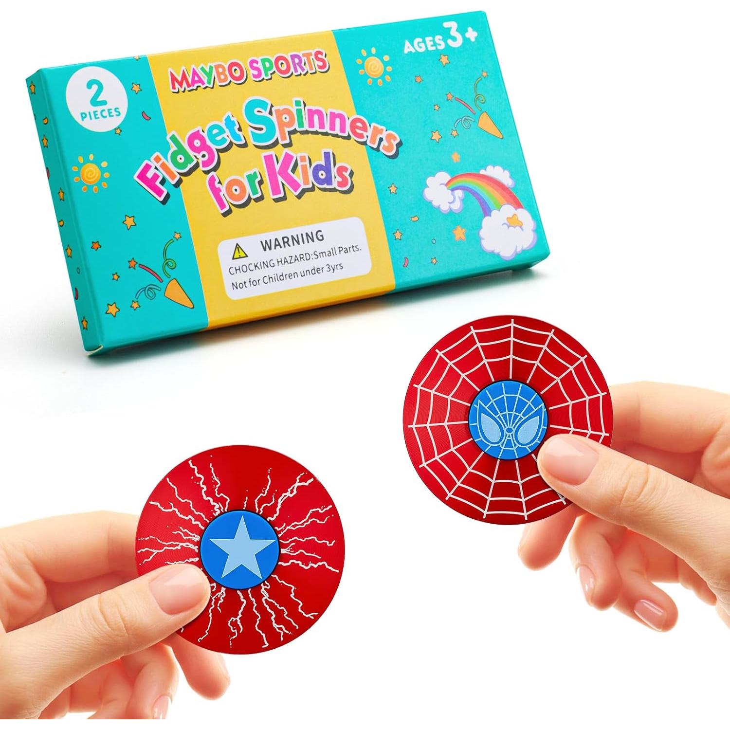 Juego de 2 Spinners Metálicos Antiestrés Wiitin - Juguetes Sensoriales