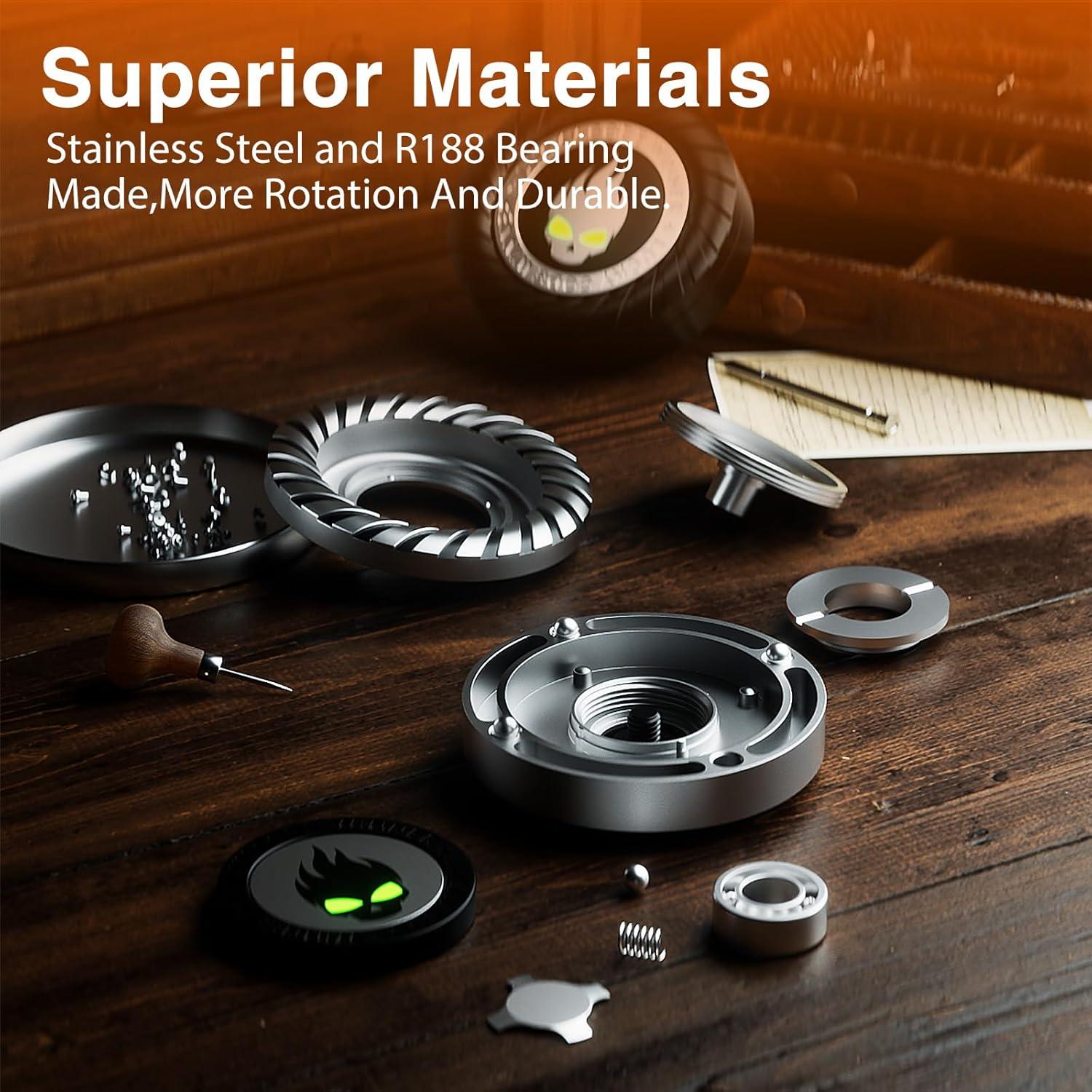 Spinner de Estrés Metálico 3-en-1 Berotok Plata - Juguete EDC